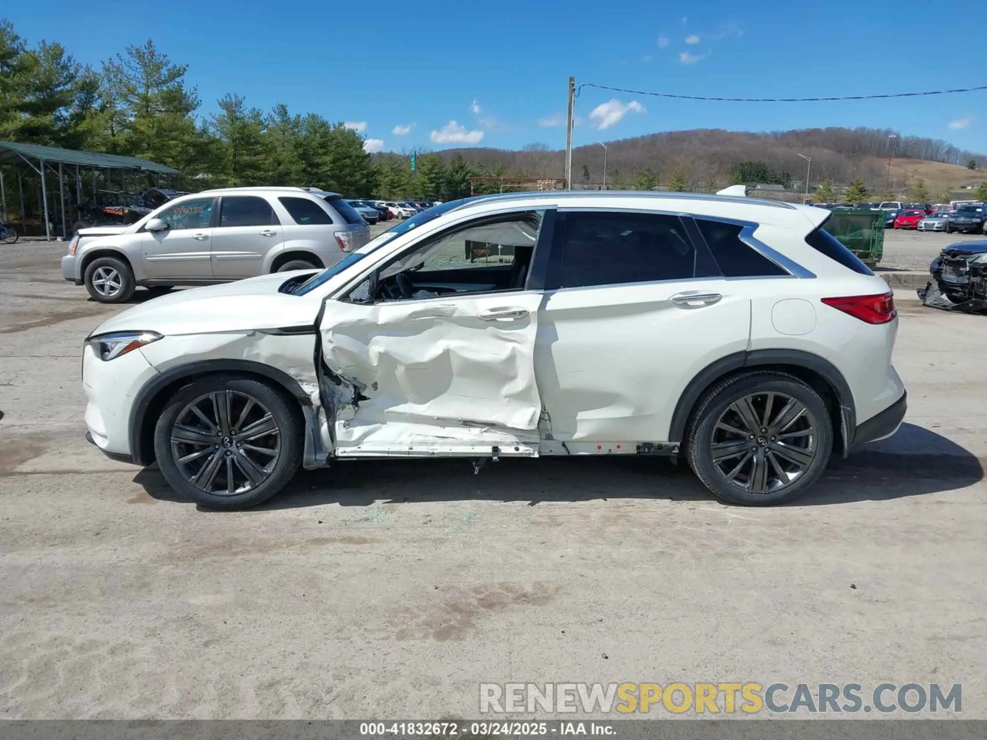 14 fotografías del automóvil dañado 3PCAJ5M3XLF109087 INFINITI QX50 2020