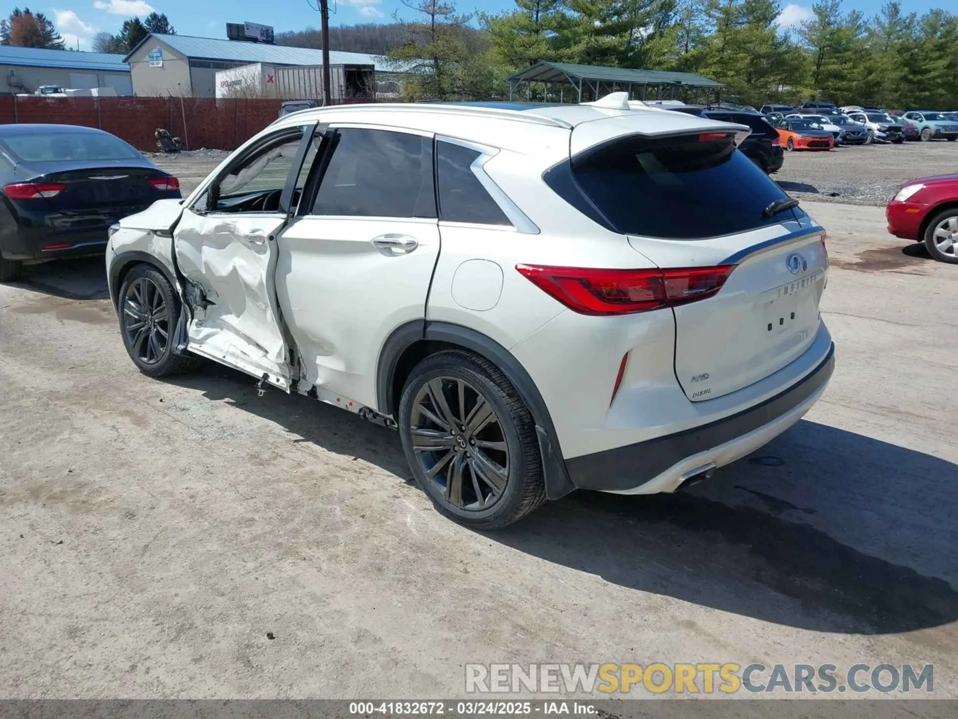 3 fotografías del automóvil dañado 3PCAJ5M3XLF109087 INFINITI QX50 2020