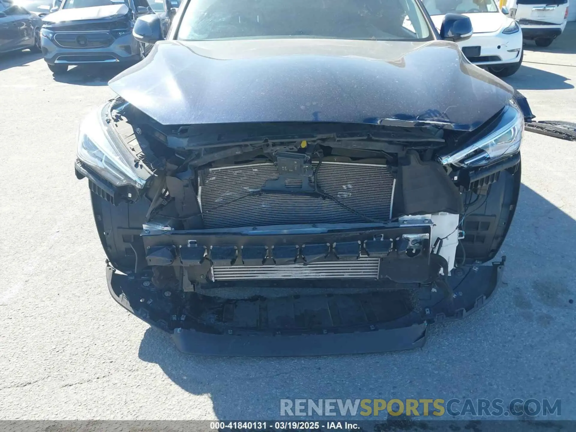 6 fotografías del automóvil dañado 3PCAJ5AA3MF104964 INFINITI QX50 2021