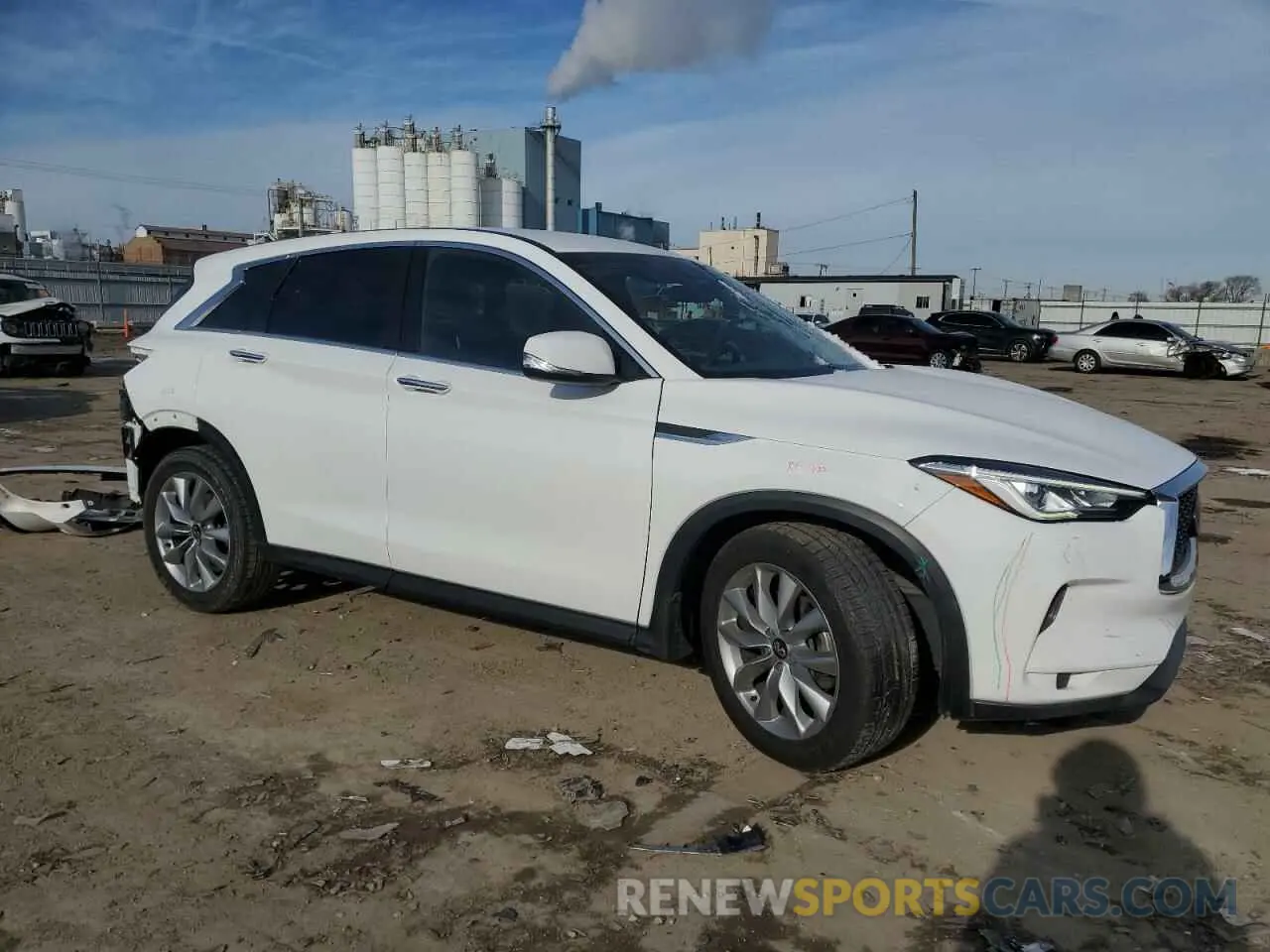 4 fotografías del automóvil dañado 3PCAJ5AAXMF118487 INFINITI QX50 2021