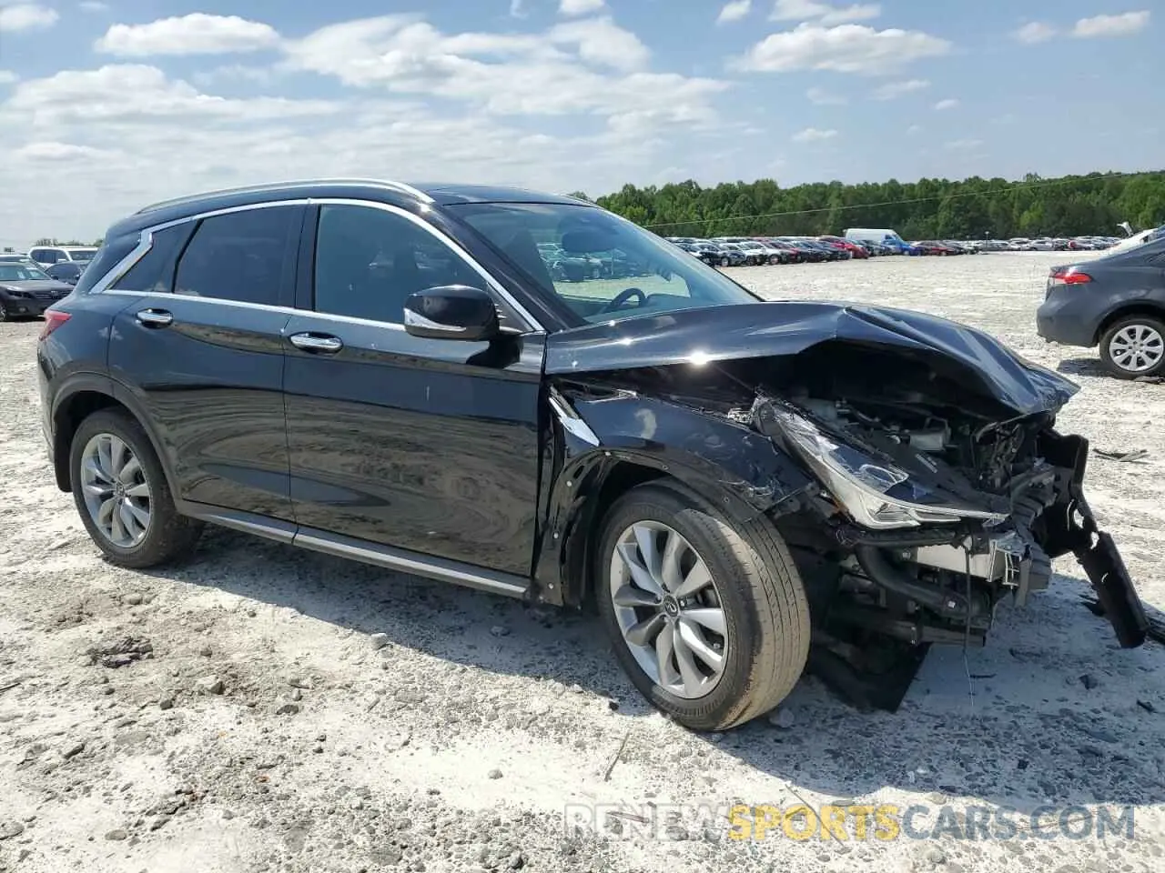 4 fotografías del automóvil dañado 3PCAJ5BA0MF119842 INFINITI QX50 2021