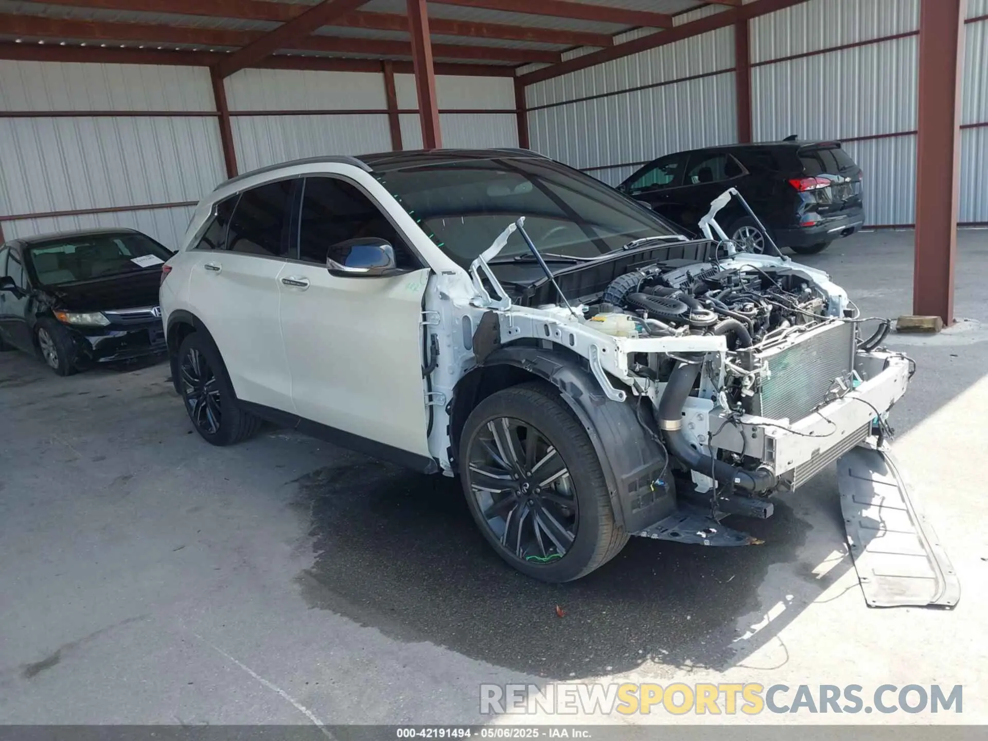 1 fotografías del automóvil dañado 3PCAJ5BA2MF112939 INFINITI QX50 2021