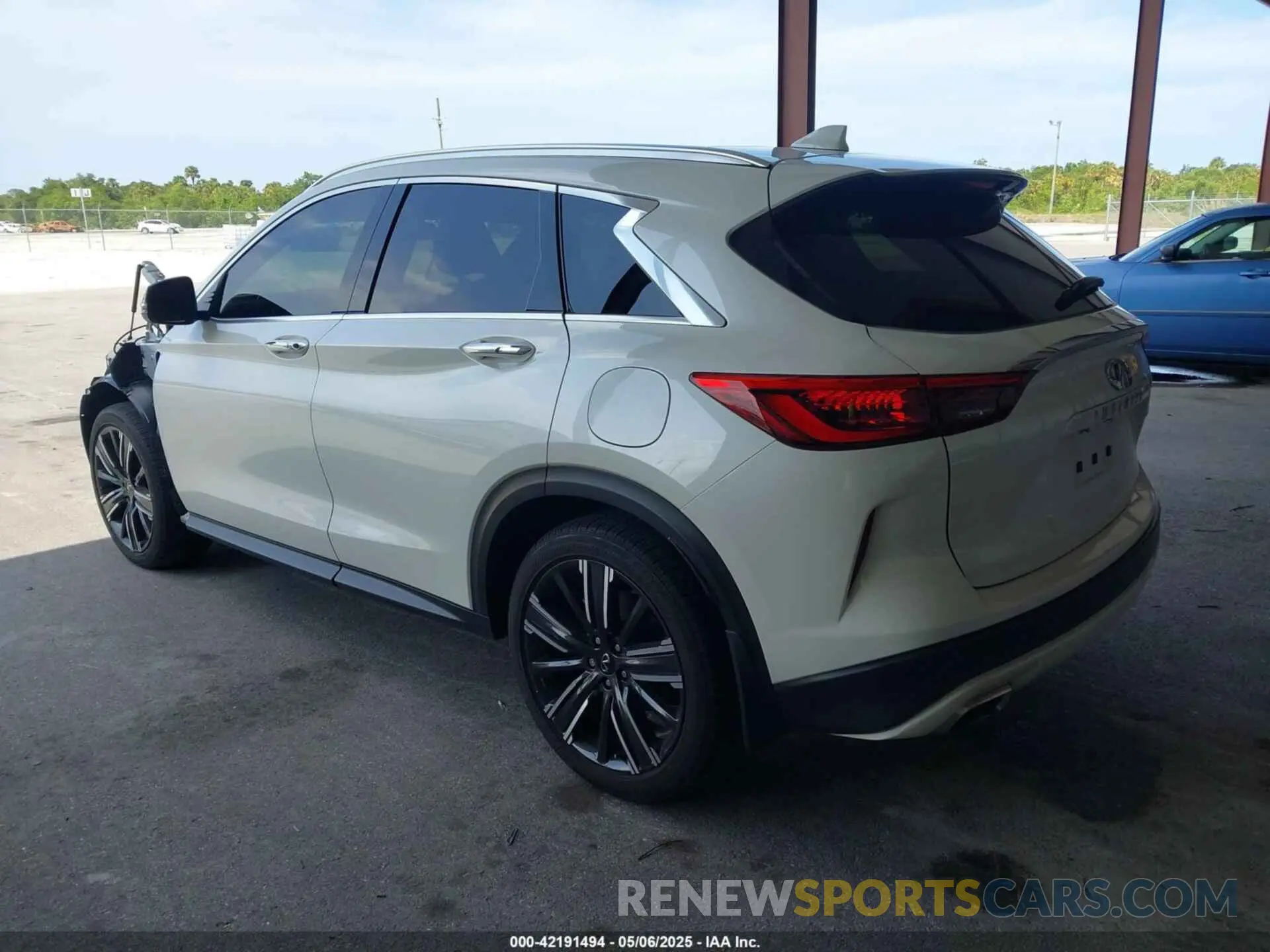 3 fotografías del automóvil dañado 3PCAJ5BA2MF112939 INFINITI QX50 2021
