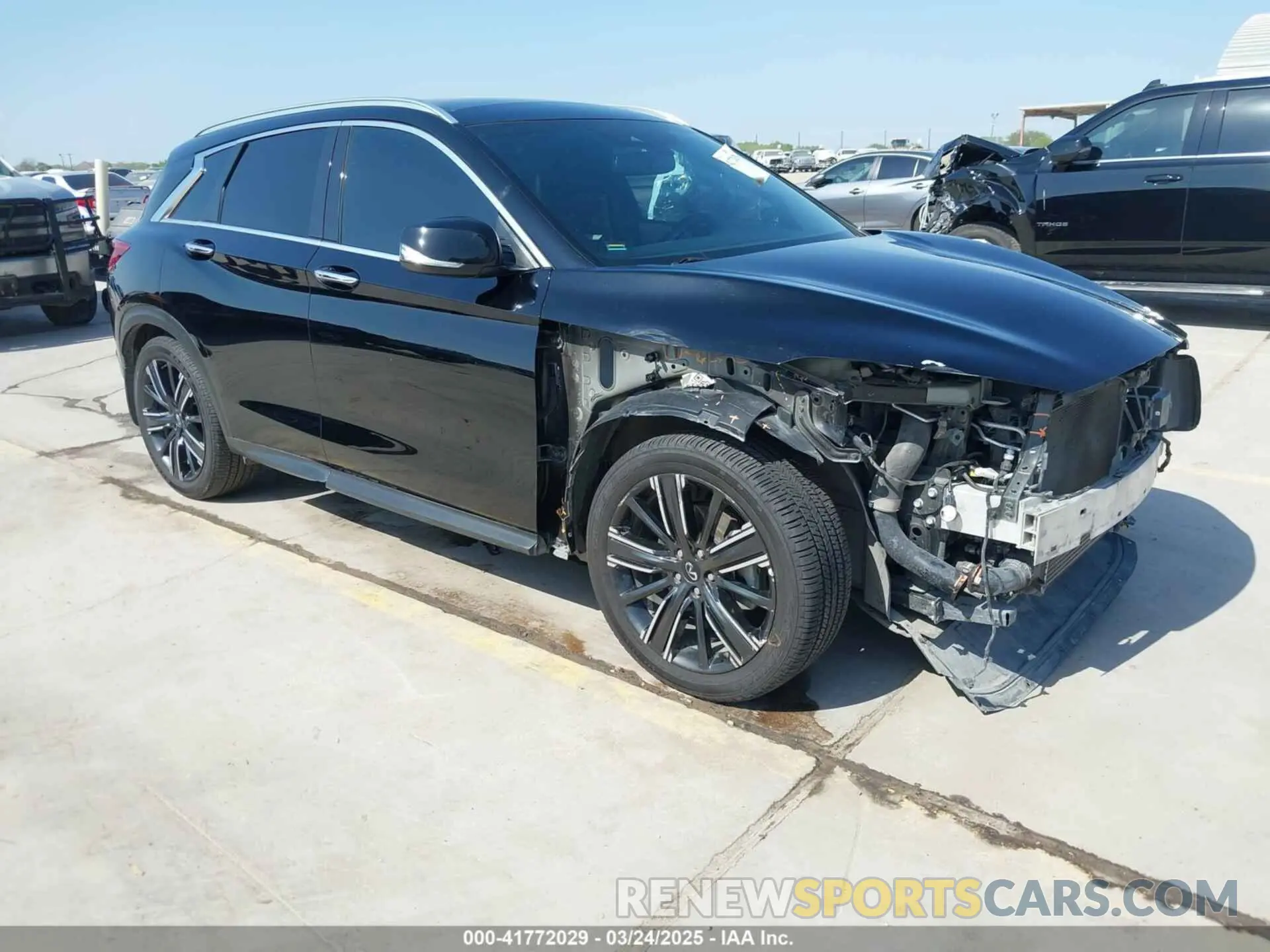 1 fotografías del automóvil dañado 3PCAJ5BA4MF105359 INFINITI QX50 2021