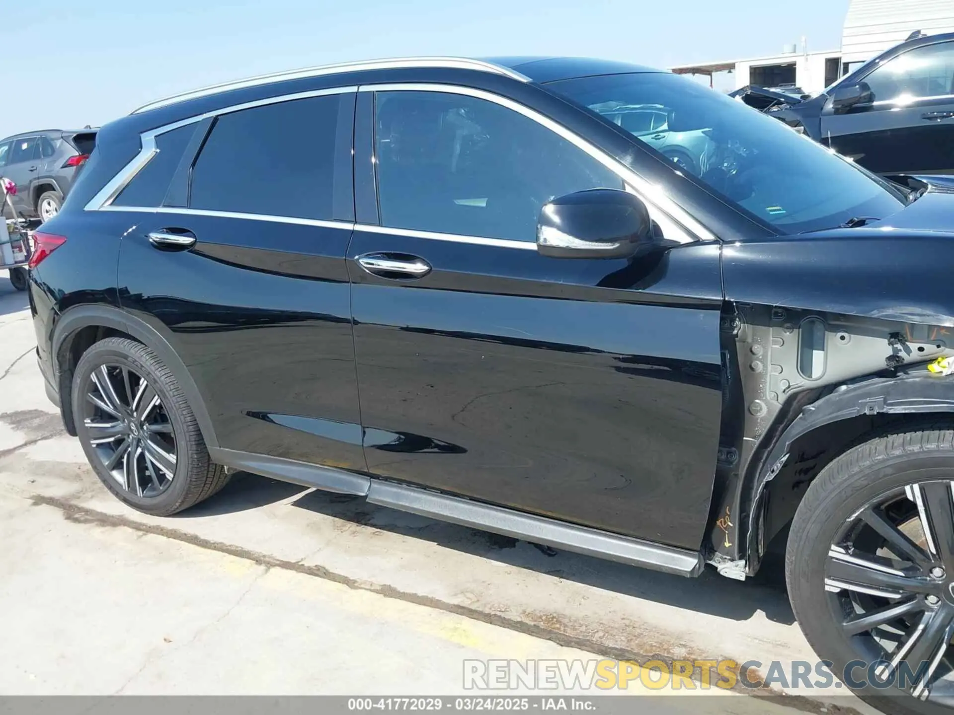 14 fotografías del automóvil dañado 3PCAJ5BA4MF105359 INFINITI QX50 2021