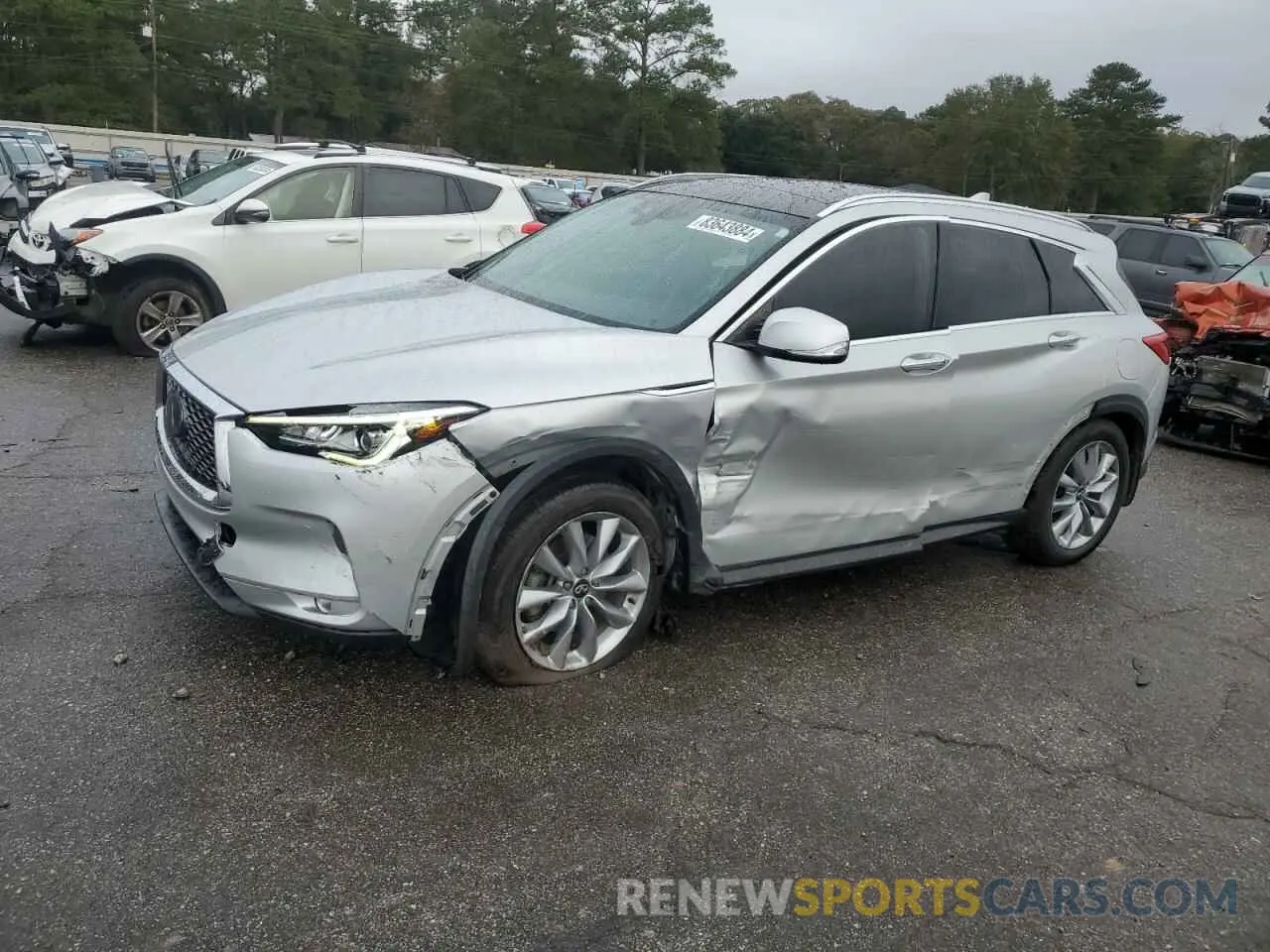1 fotografías del automóvil dañado 3PCAJ5BA7MF104724 INFINITI QX50 2021