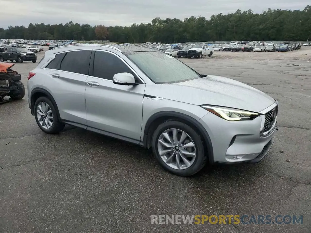 4 fotografías del automóvil dañado 3PCAJ5BA7MF104724 INFINITI QX50 2021