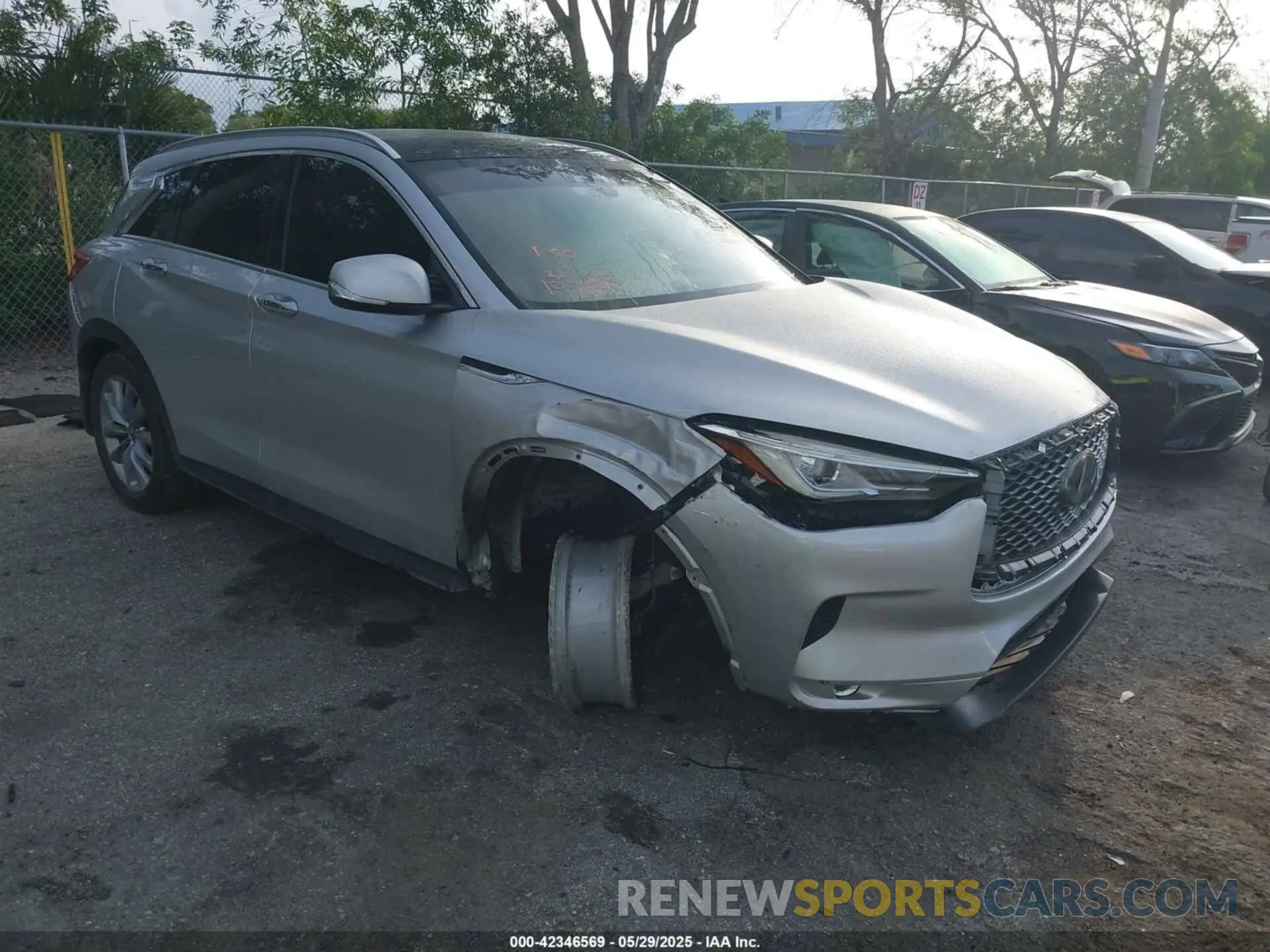 1 fotografías del automóvil dañado 3PCAJ5BA7MF105890 INFINITI QX50 2021