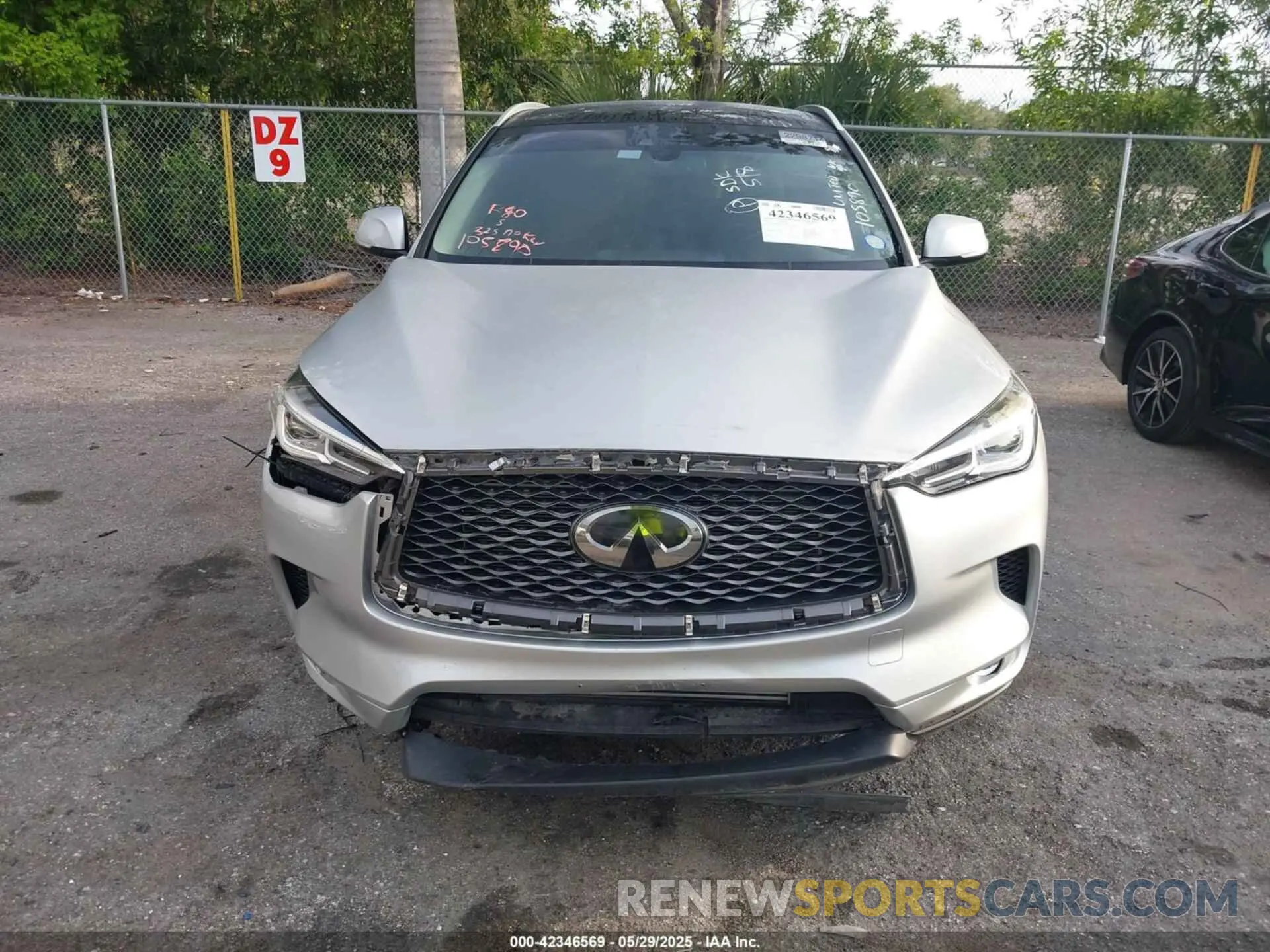 12 fotografías del automóvil dañado 3PCAJ5BA7MF105890 INFINITI QX50 2021