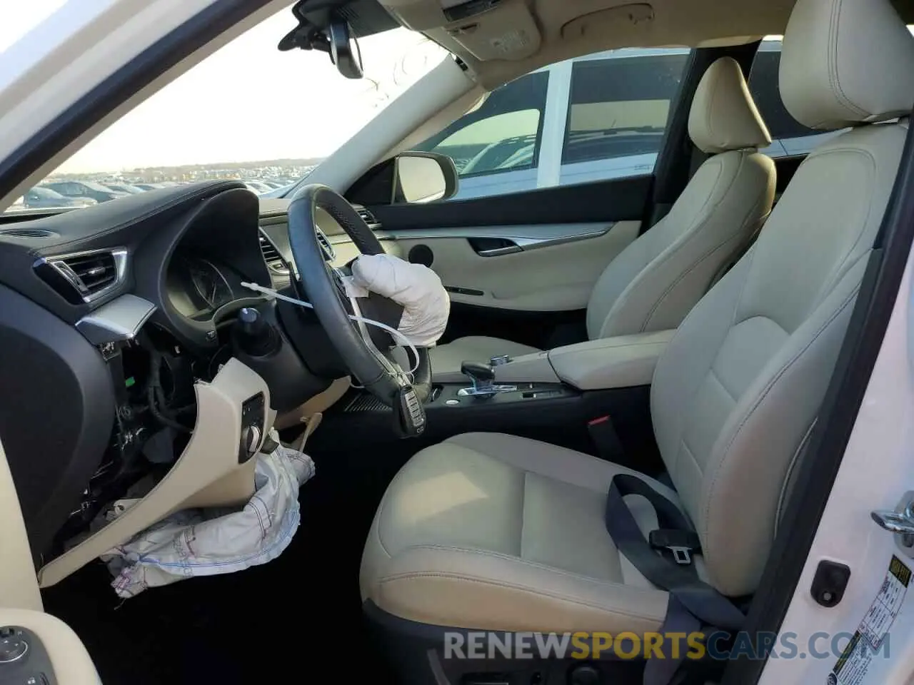 7 fotografías del automóvil dañado 3PCAJ5BA7MF107235 INFINITI QX50 2021