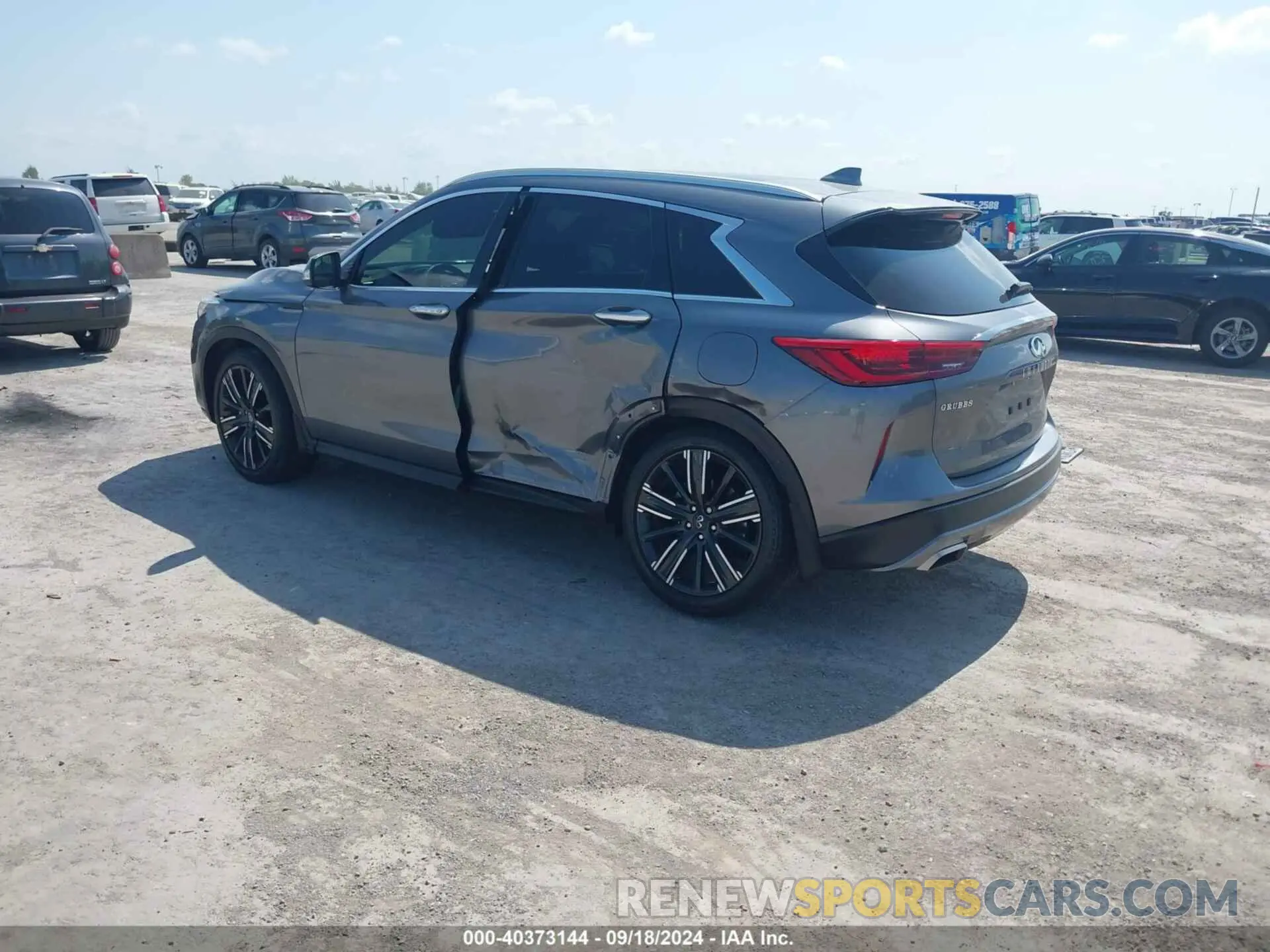 3 fotografías del automóvil dañado 3PCAJ5BA7MF109969 INFINITI QX50 2021