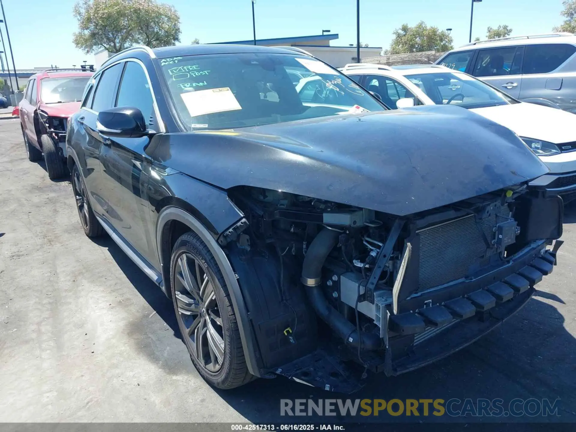 1 fotografías del automóvil dañado 3PCAJ5BA7MF111494 INFINITI QX50 2021