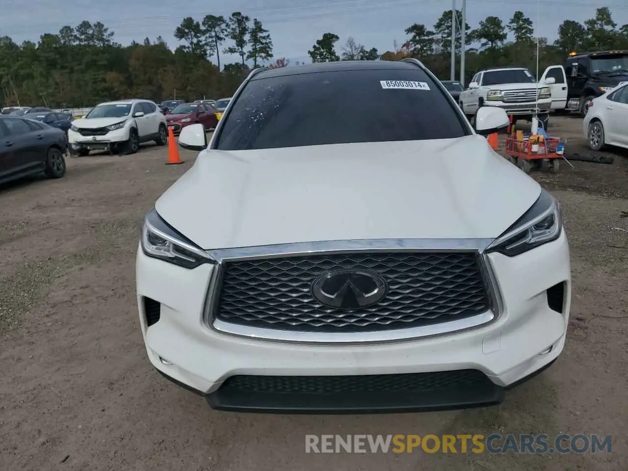 5 fotografías del automóvil dañado 3PCAJ5BAXMF107374 INFINITI QX50 2021