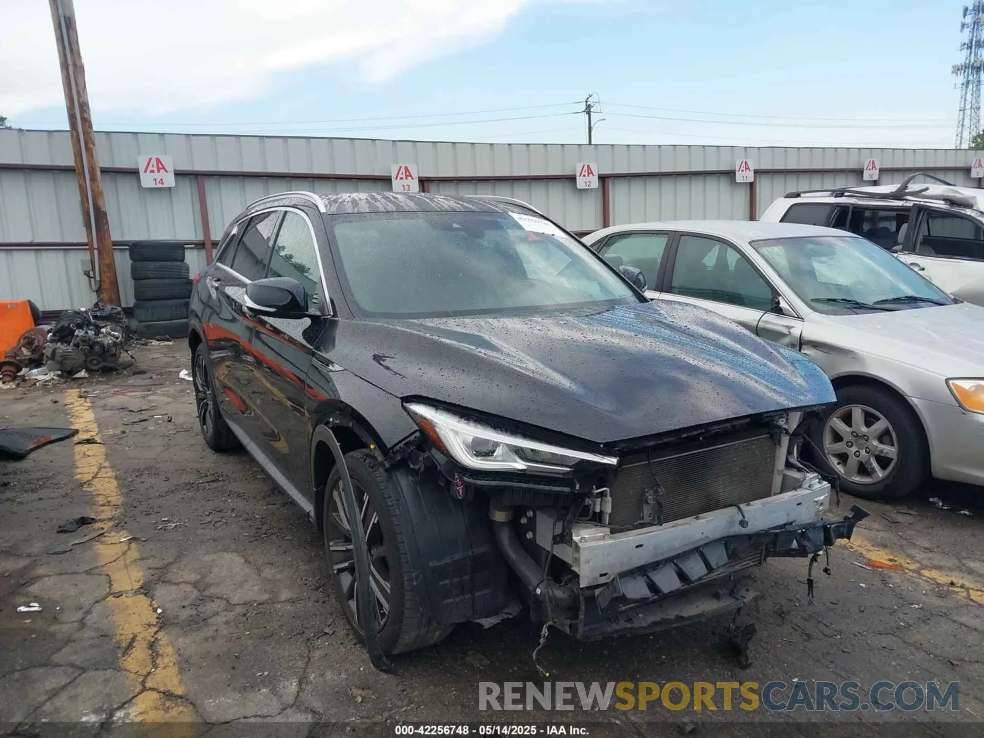 1 fotografías del automóvil dañado 3PCAJ5BAXMF119203 INFINITI QX50 2021