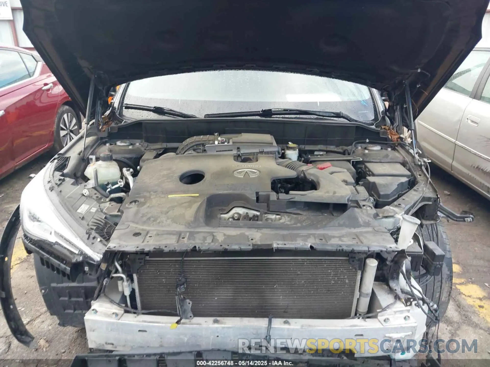 10 fotografías del automóvil dañado 3PCAJ5BAXMF119203 INFINITI QX50 2021