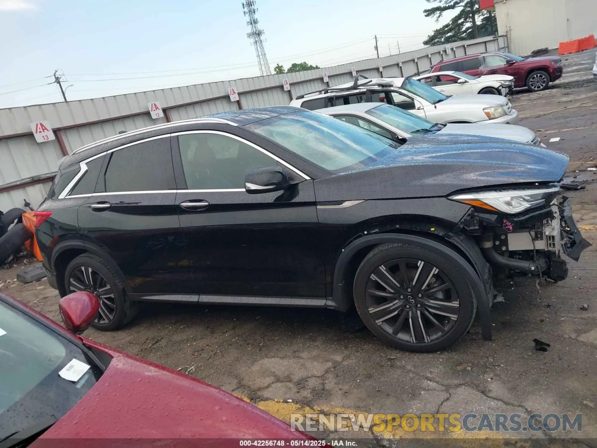 12 fotografías del automóvil dañado 3PCAJ5BAXMF119203 INFINITI QX50 2021