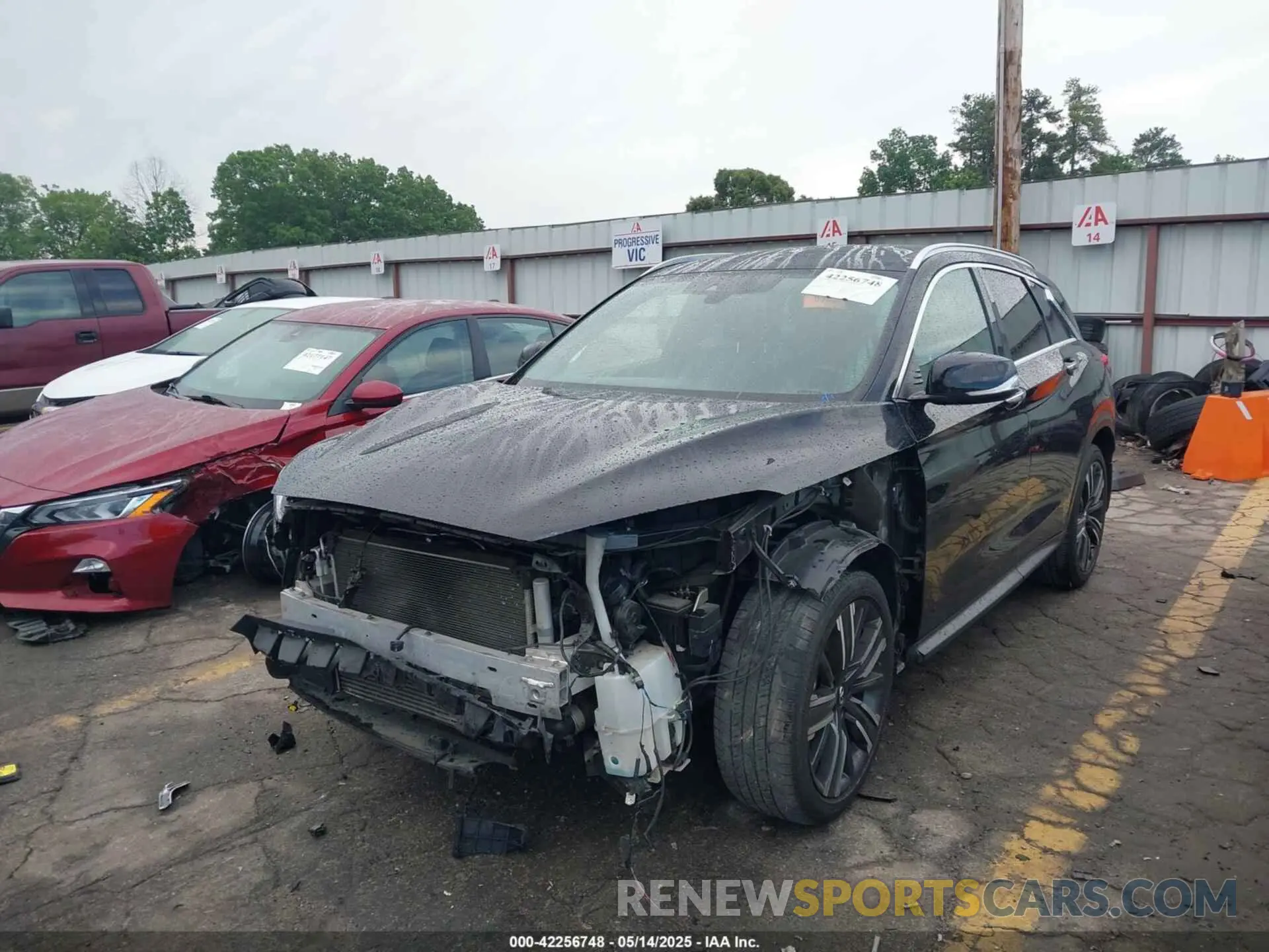 2 fotografías del automóvil dañado 3PCAJ5BAXMF119203 INFINITI QX50 2021