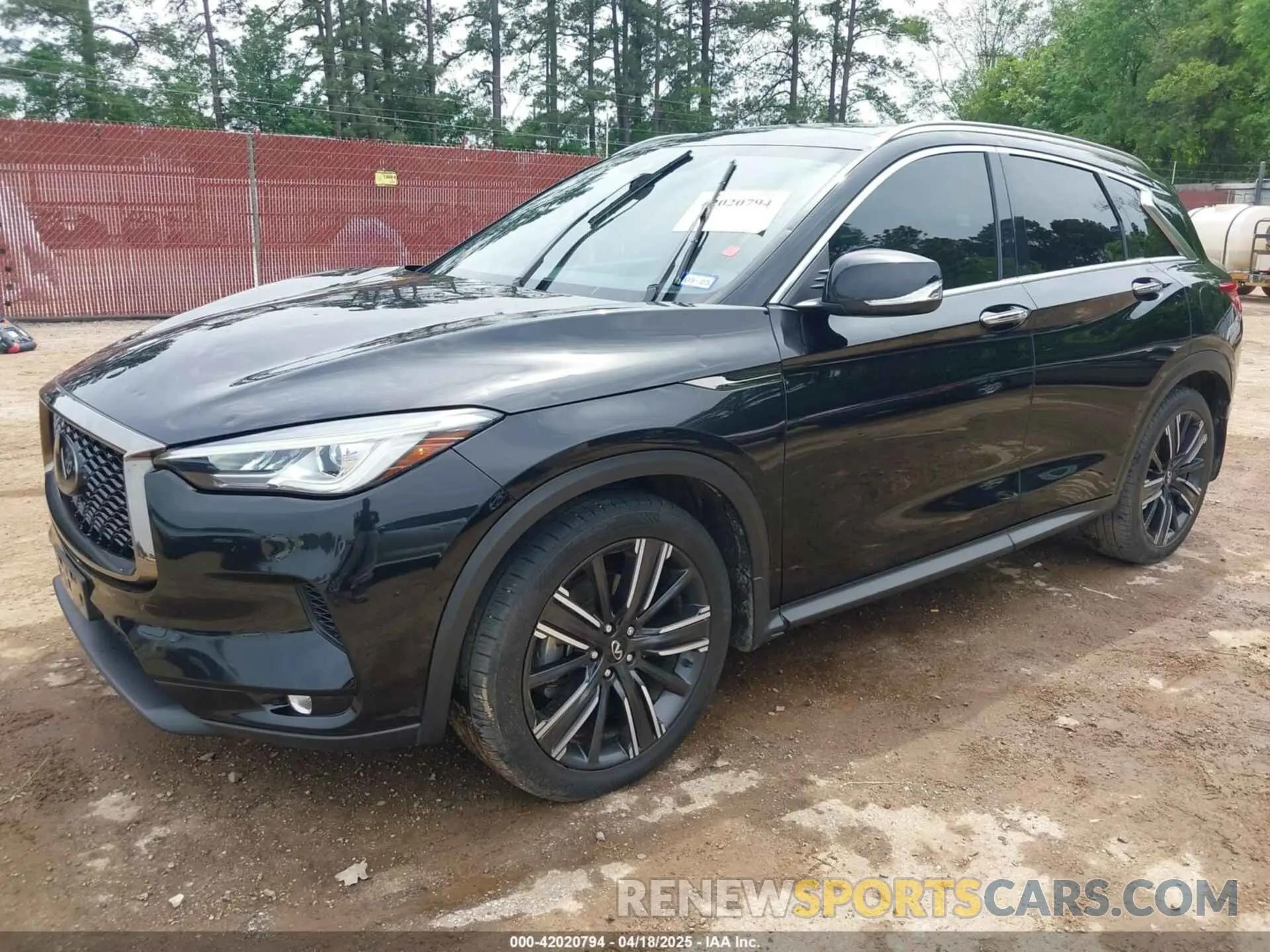 2 fotografías del automóvil dañado 3PCAJ5BAXMF125311 INFINITI QX50 2021