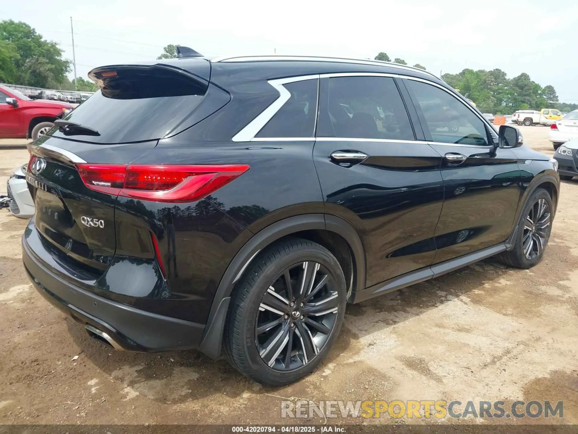 4 fotografías del automóvil dañado 3PCAJ5BAXMF125311 INFINITI QX50 2021