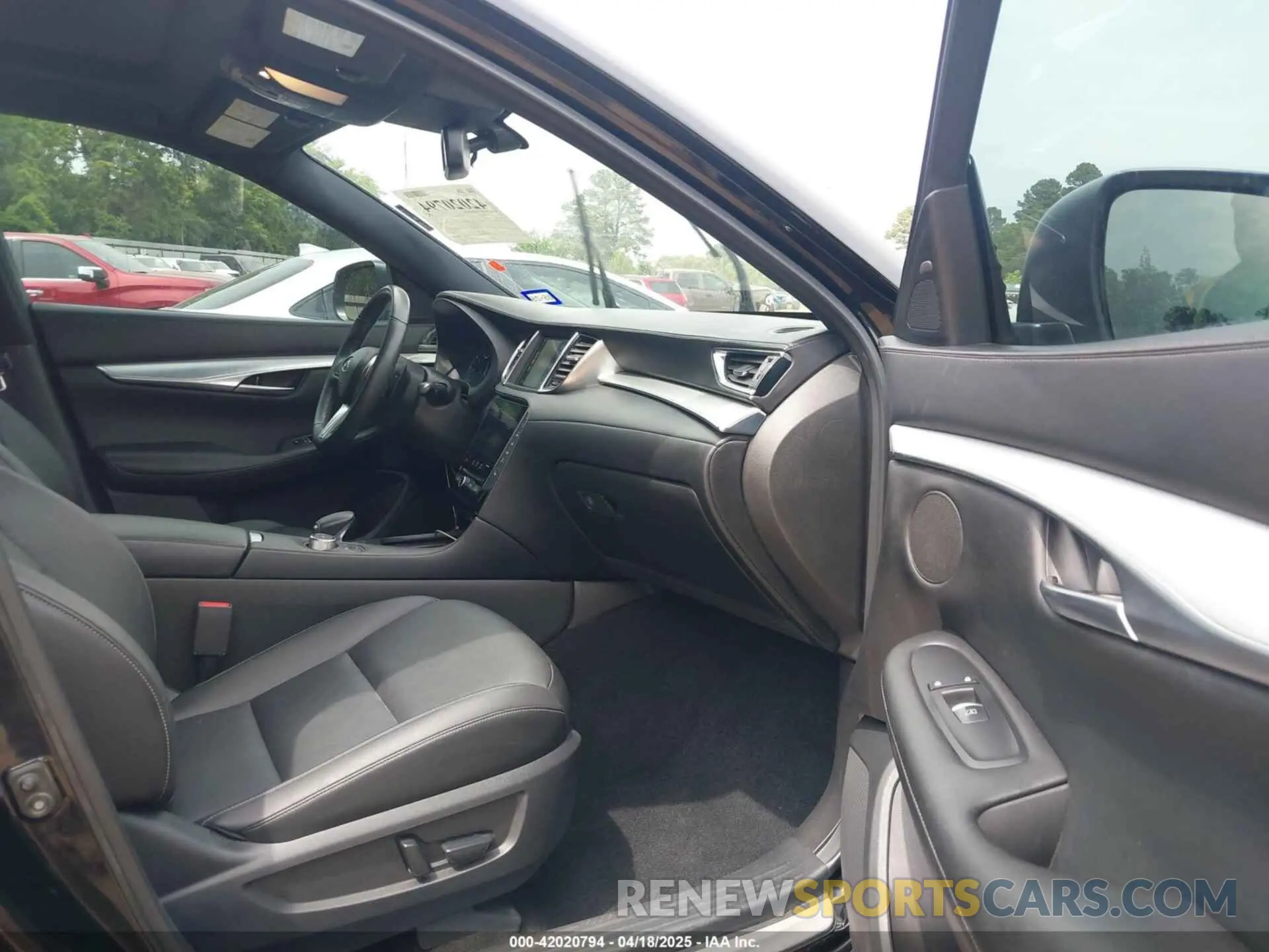 5 fotografías del automóvil dañado 3PCAJ5BAXMF125311 INFINITI QX50 2021