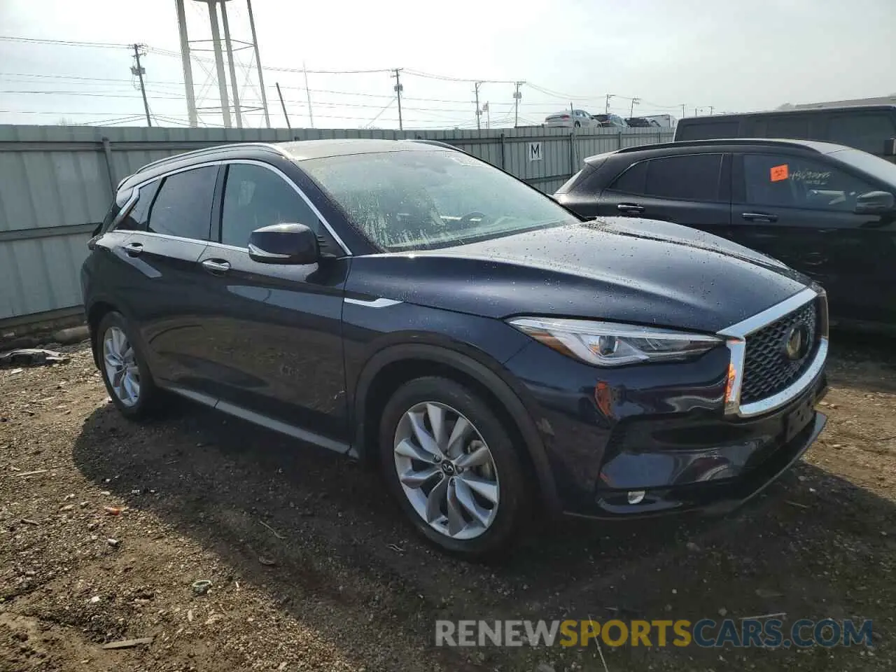 4 fotografías del automóvil dañado 3PCAJ5BB1MF107546 INFINITI QX50 2021