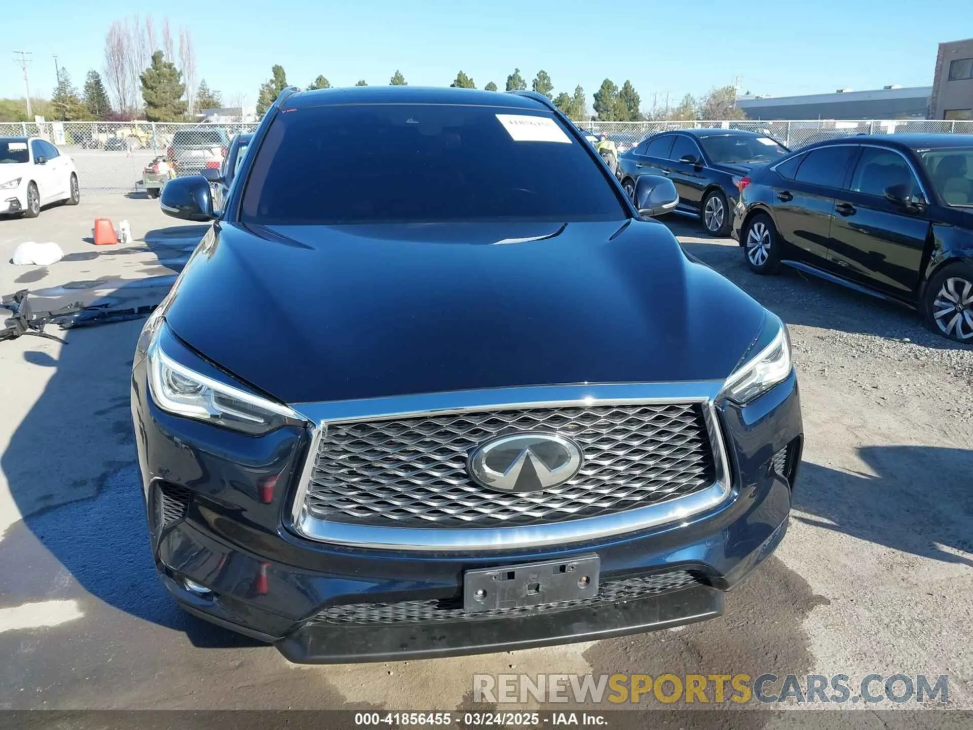 12 fotografías del automóvil dañado 3PCAJ5BB1MF119650 INFINITI QX50 2021