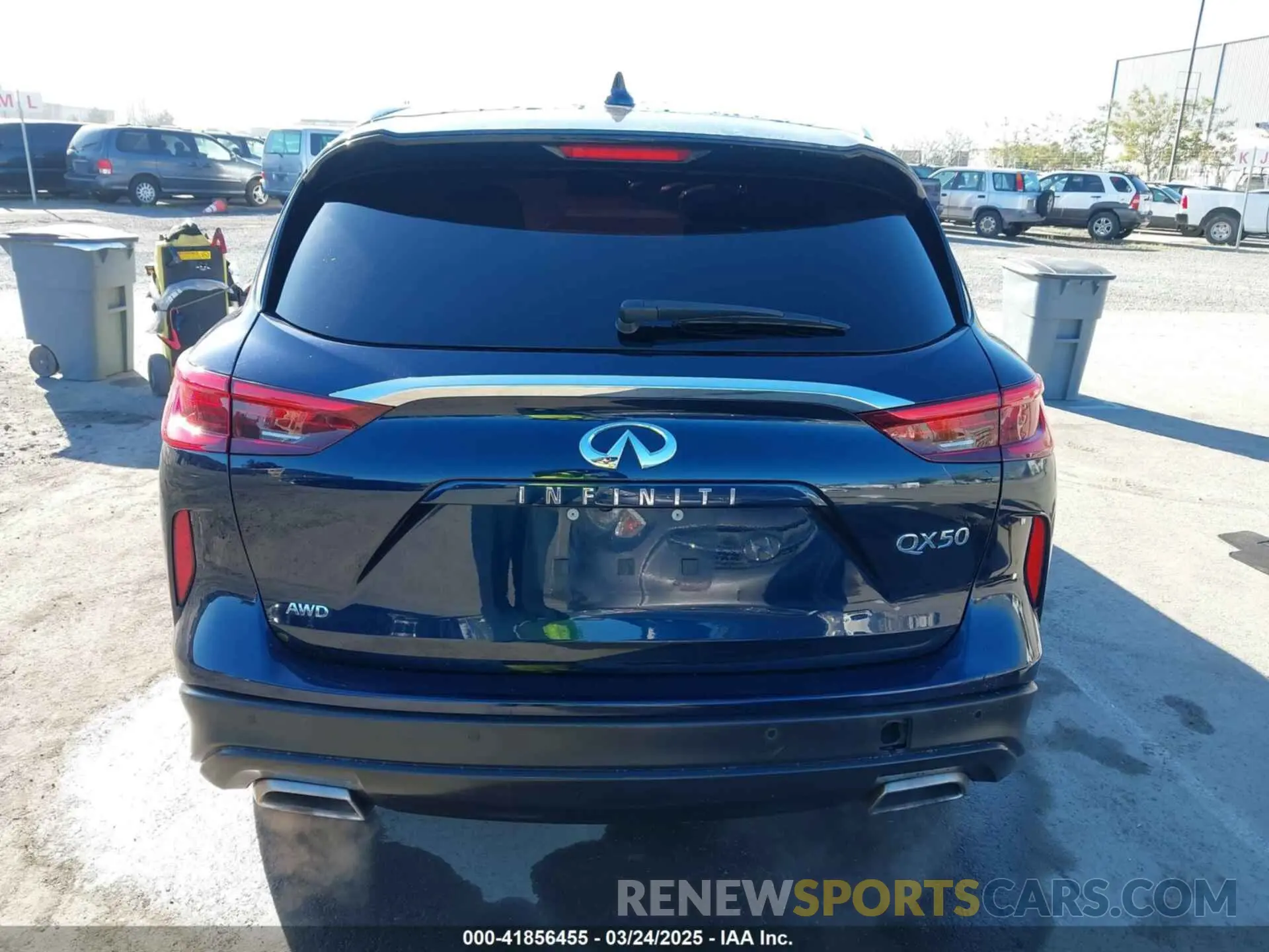 16 fotografías del automóvil dañado 3PCAJ5BB1MF119650 INFINITI QX50 2021