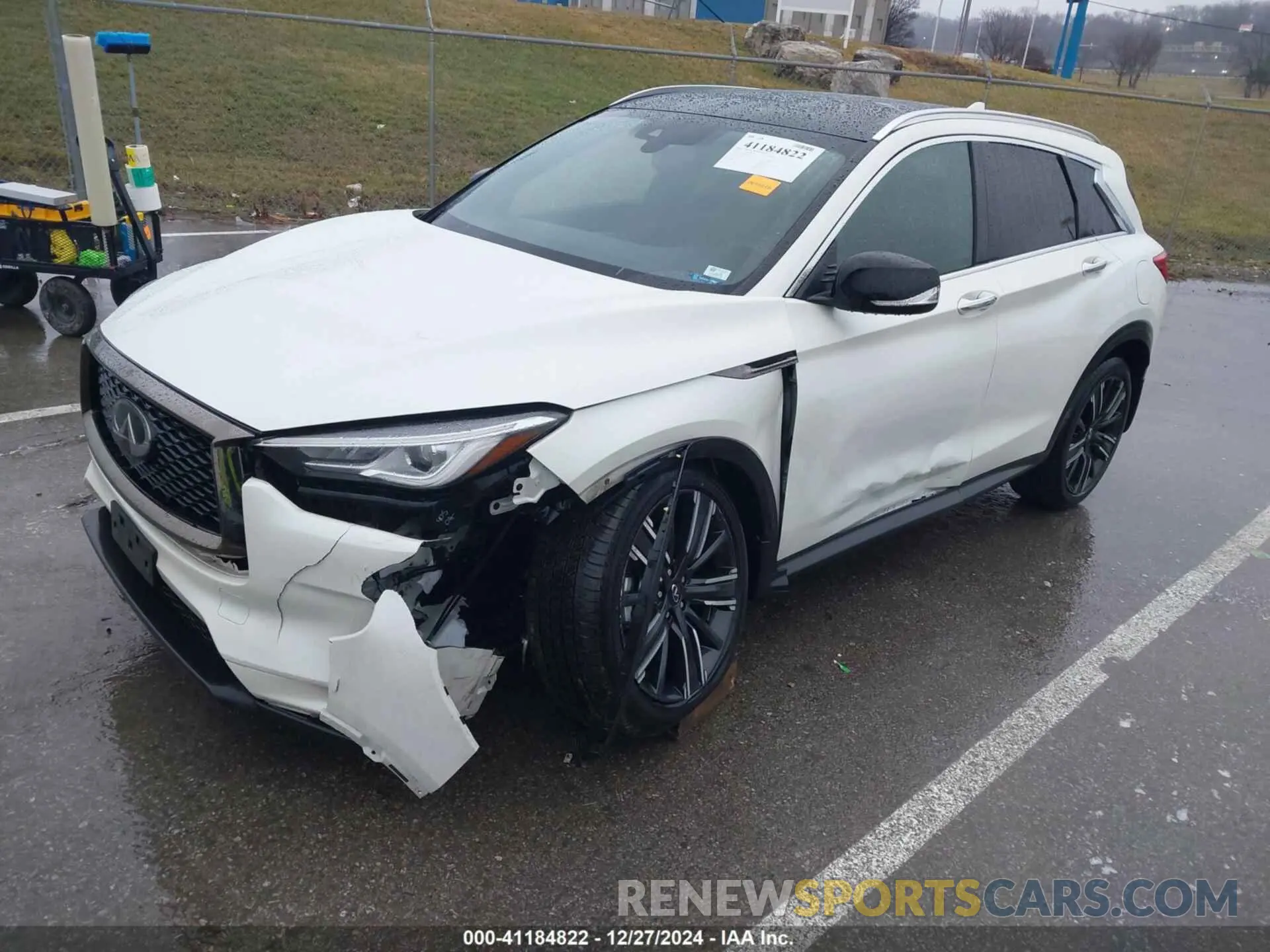 2 fotografías del automóvil dañado 3PCAJ5BB2MF112352 INFINITI QX50 2021
