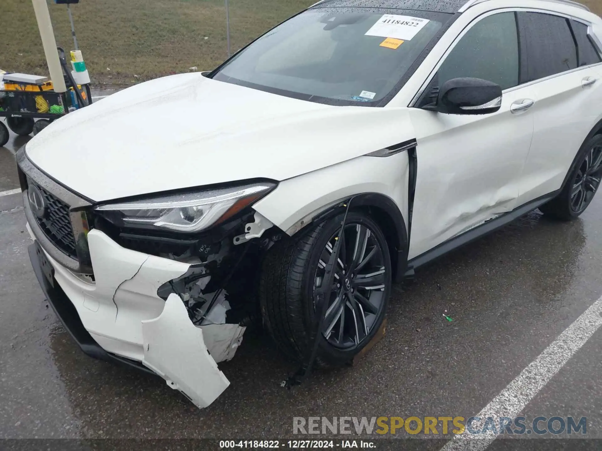 6 fotografías del automóvil dañado 3PCAJ5BB2MF112352 INFINITI QX50 2021
