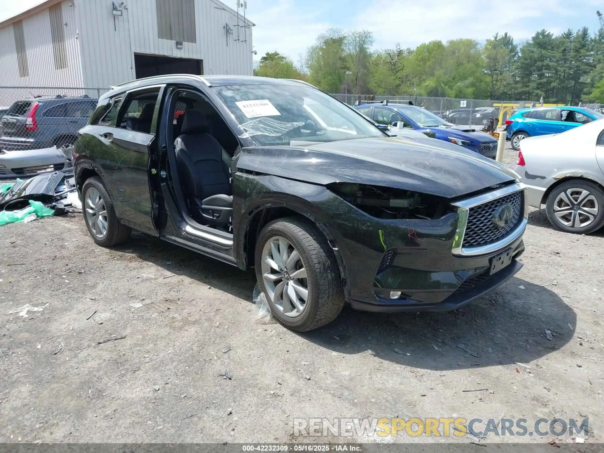 1 fotografías del automóvil dañado 3PCAJ5BB3MF109038 INFINITI QX50 2021
