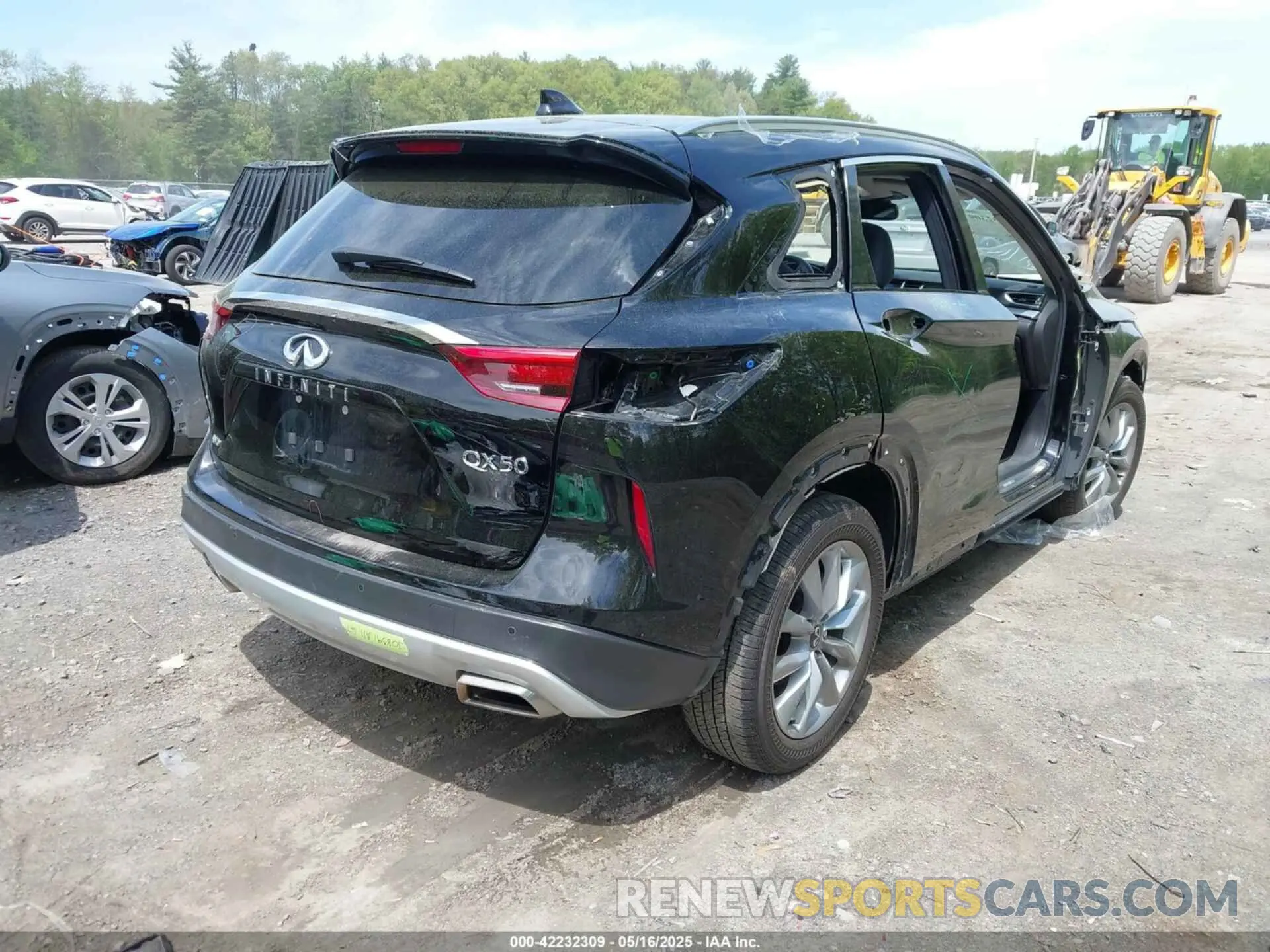 4 fotografías del automóvil dañado 3PCAJ5BB3MF109038 INFINITI QX50 2021