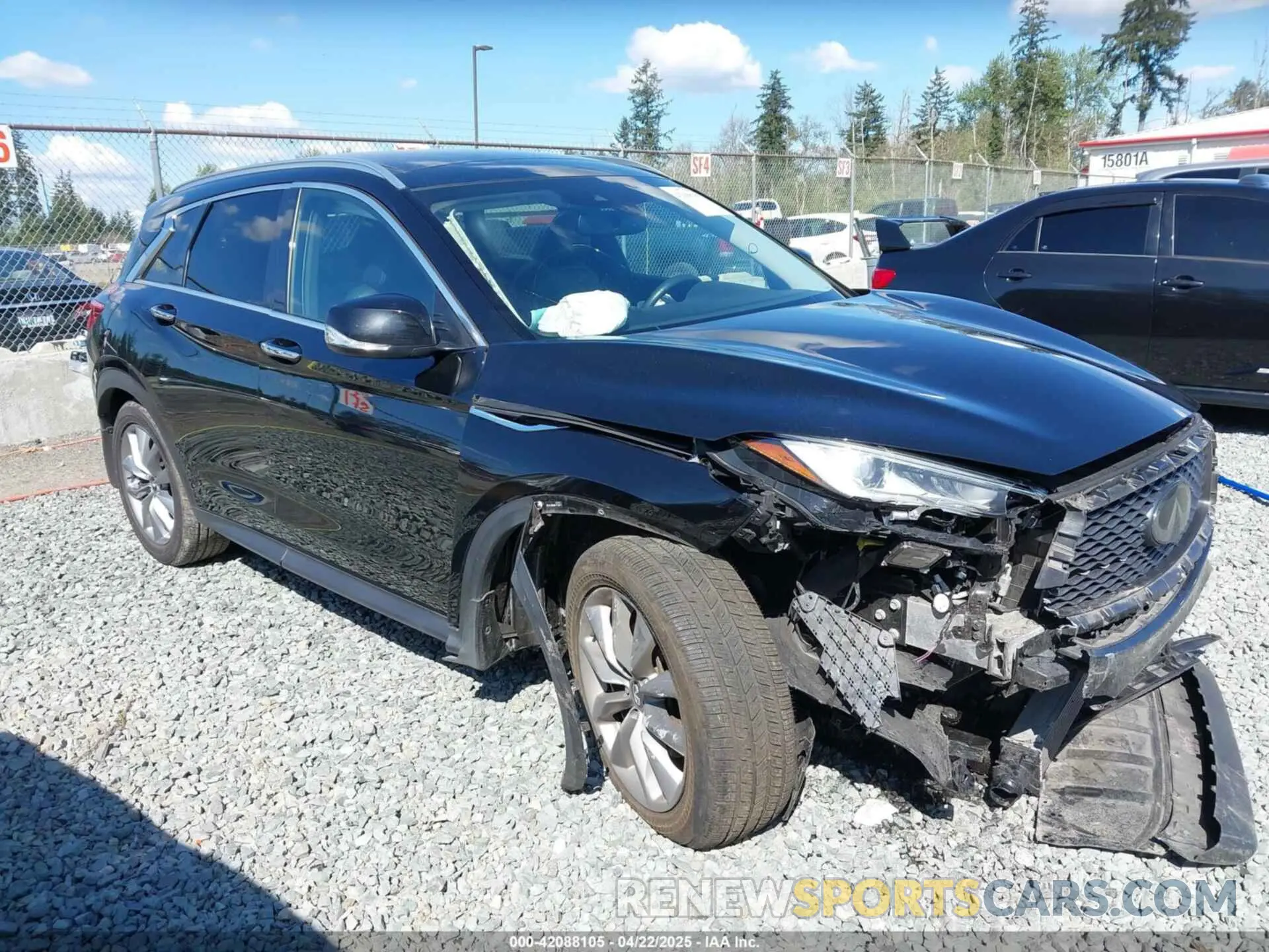 1 fotografías del automóvil dañado 3PCAJ5BB4MF115477 INFINITI QX50 2021