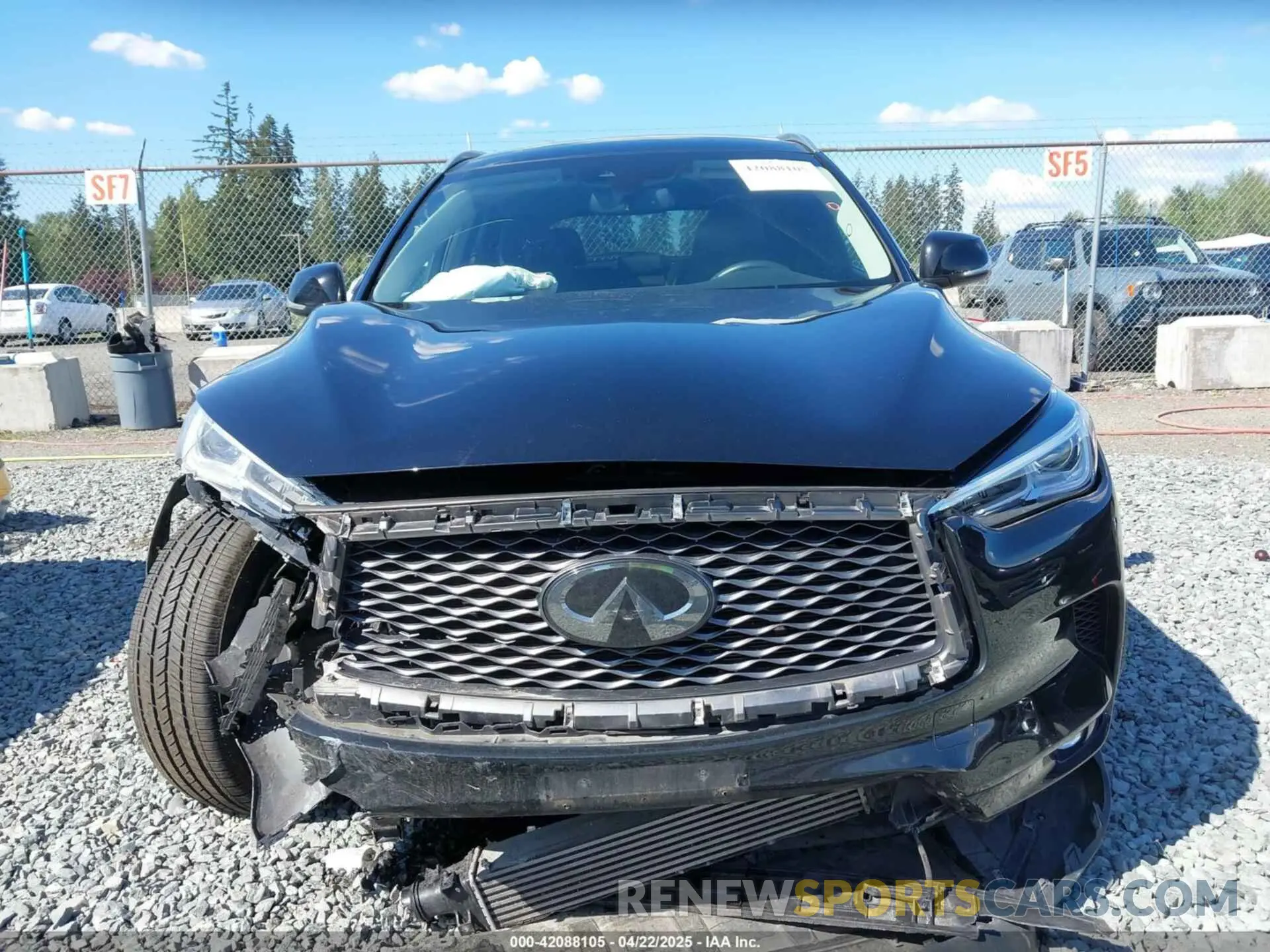 12 fotografías del automóvil dañado 3PCAJ5BB4MF115477 INFINITI QX50 2021