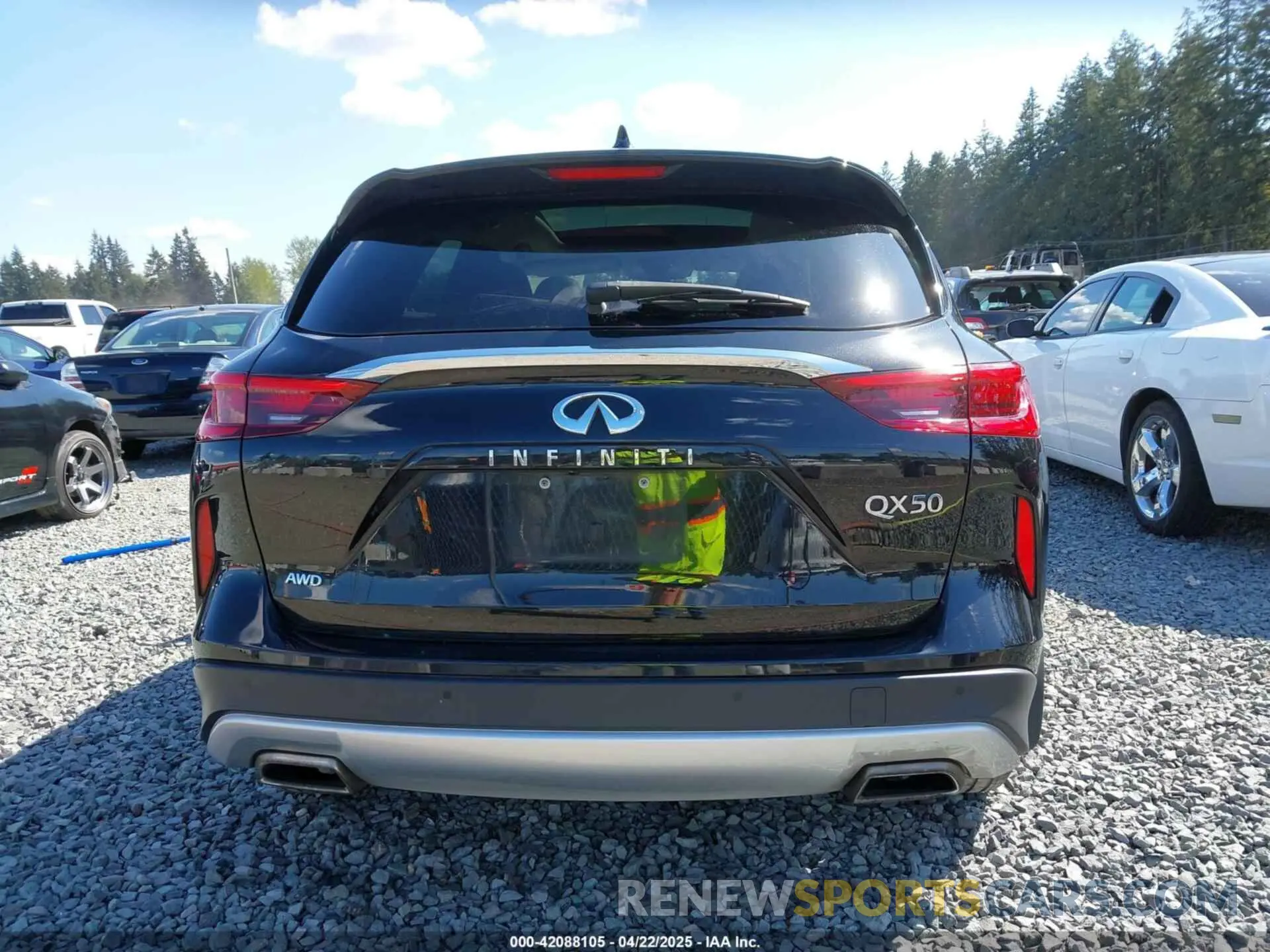 16 fotografías del automóvil dañado 3PCAJ5BB4MF115477 INFINITI QX50 2021