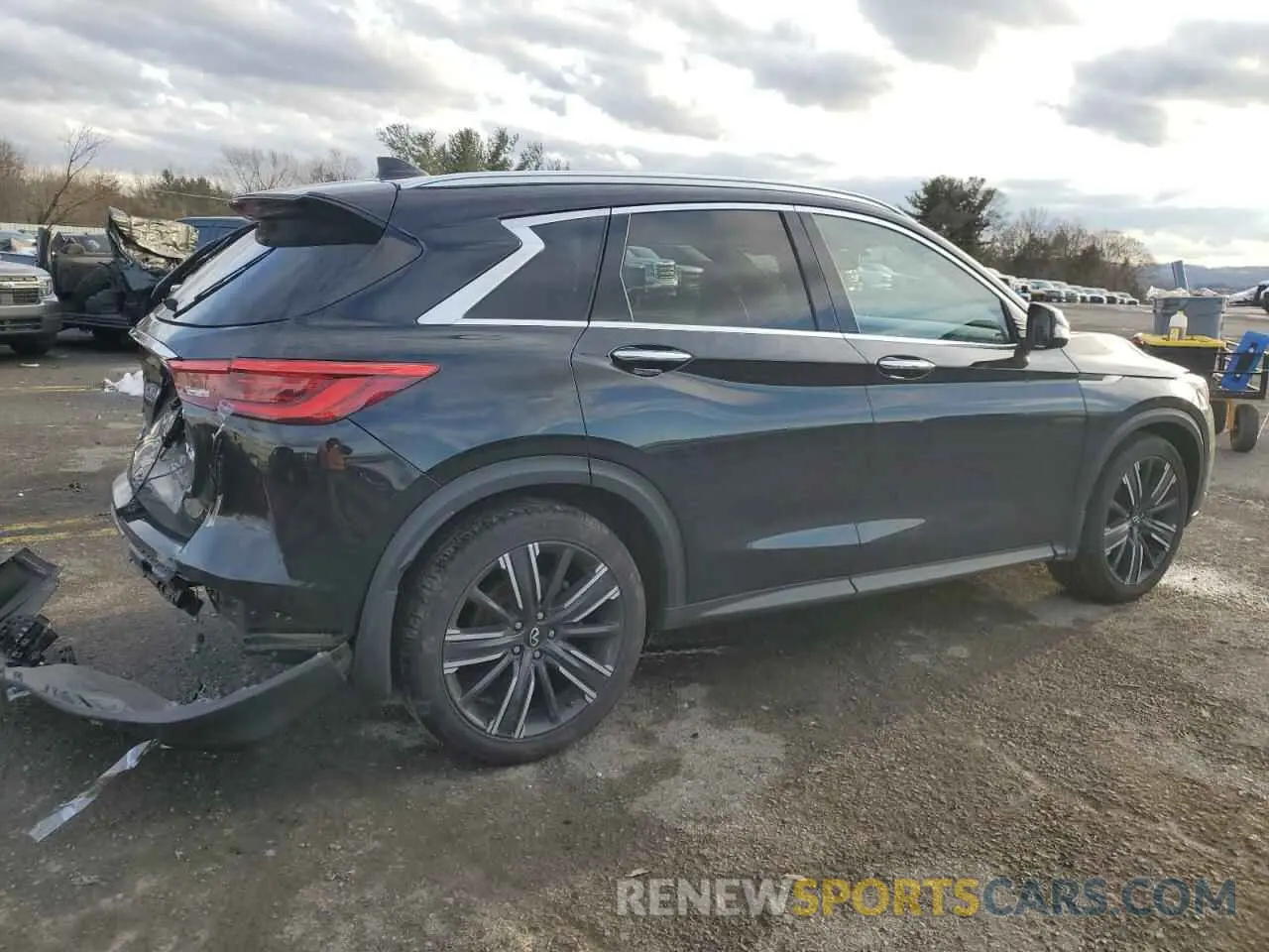 3 fotografías del automóvil dañado 3PCAJ5BB4MF124468 INFINITI QX50 2021