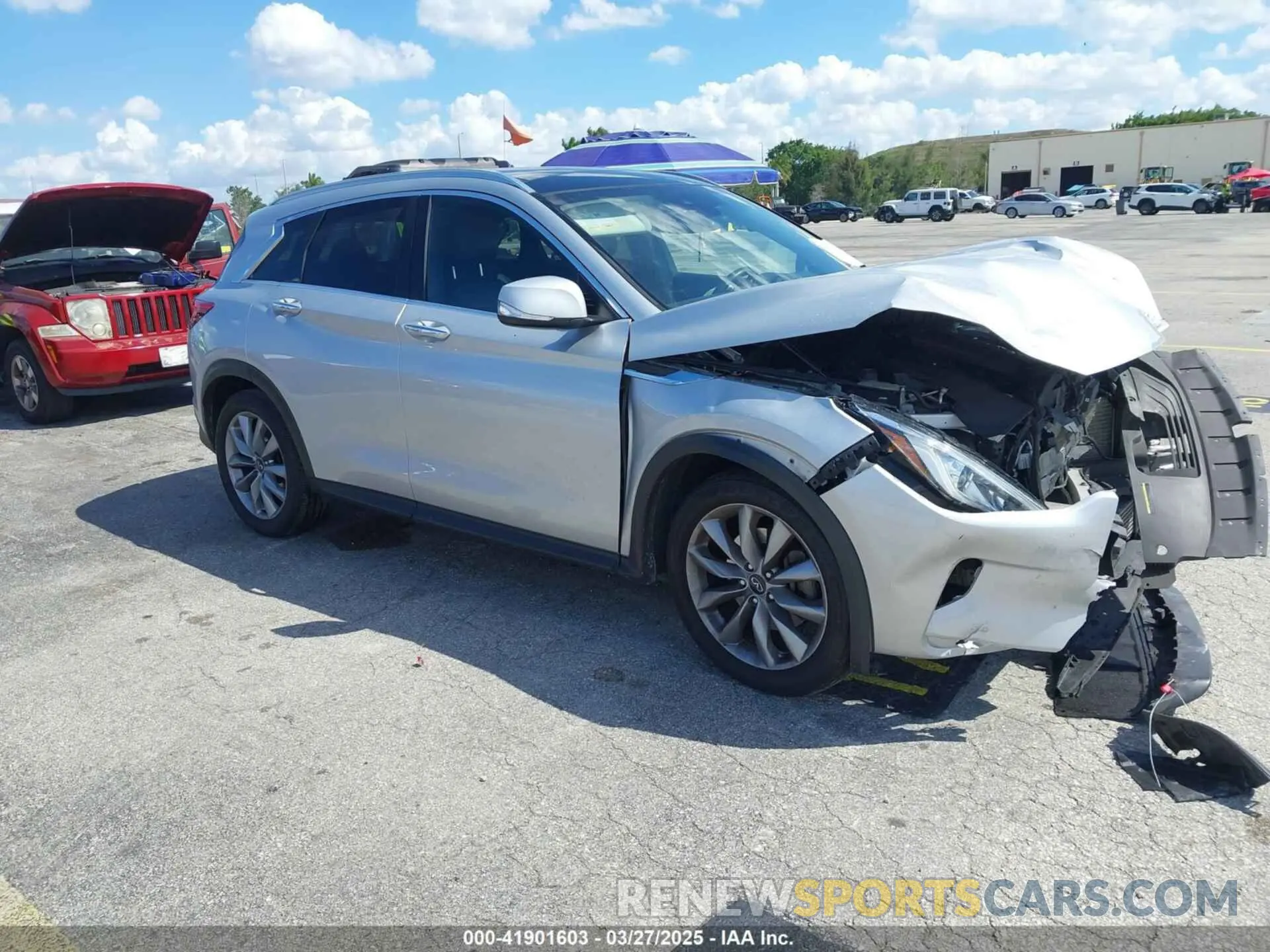 1 fotografías del automóvil dañado 3PCAJ5BB7MF113464 INFINITI QX50 2021