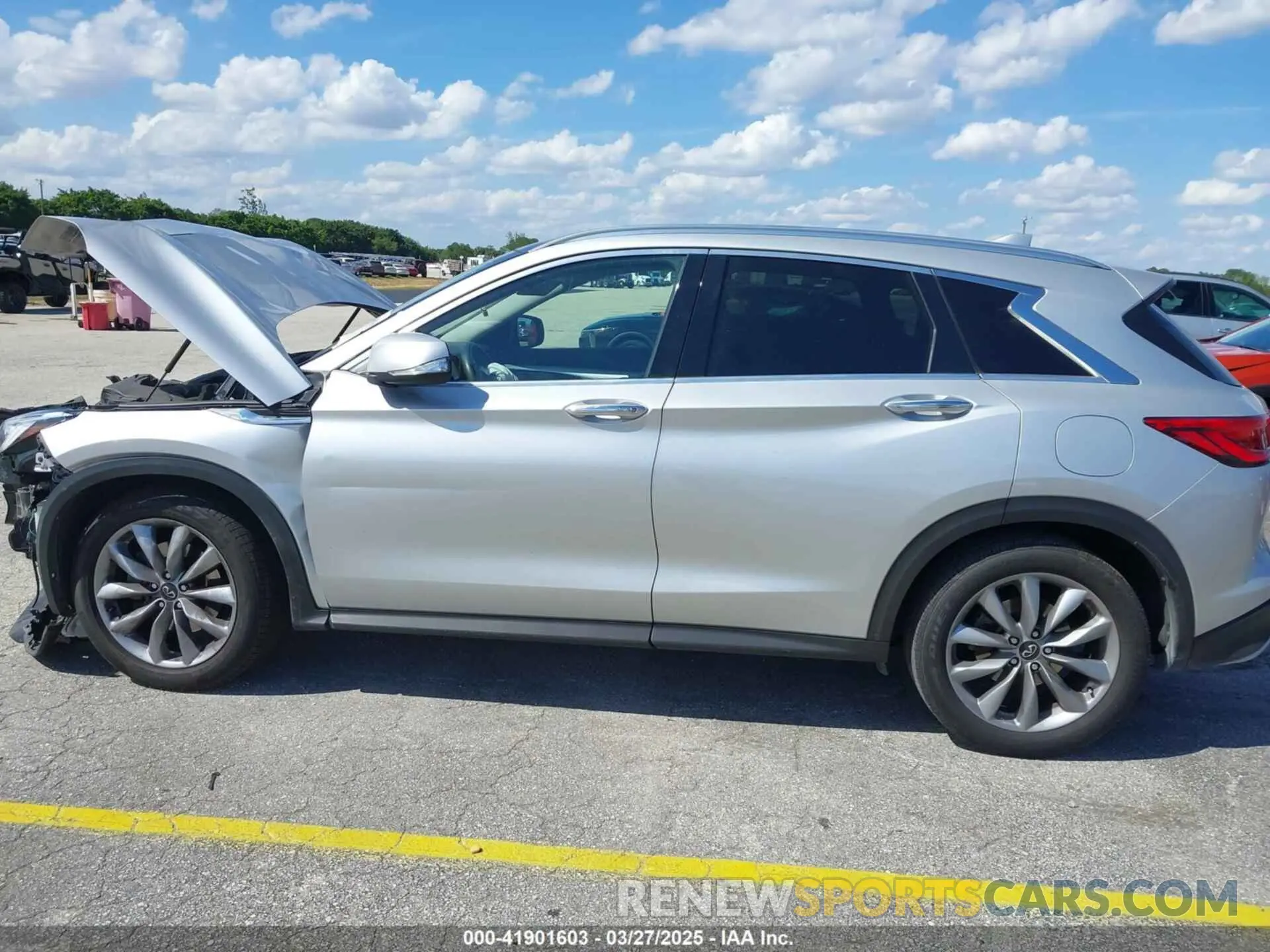 14 fotografías del automóvil dañado 3PCAJ5BB7MF113464 INFINITI QX50 2021