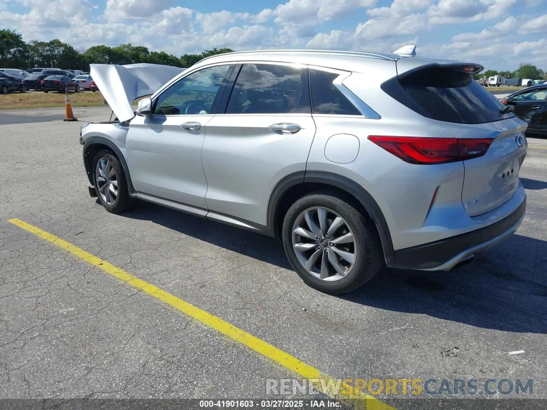 3 fotografías del automóvil dañado 3PCAJ5BB7MF113464 INFINITI QX50 2021