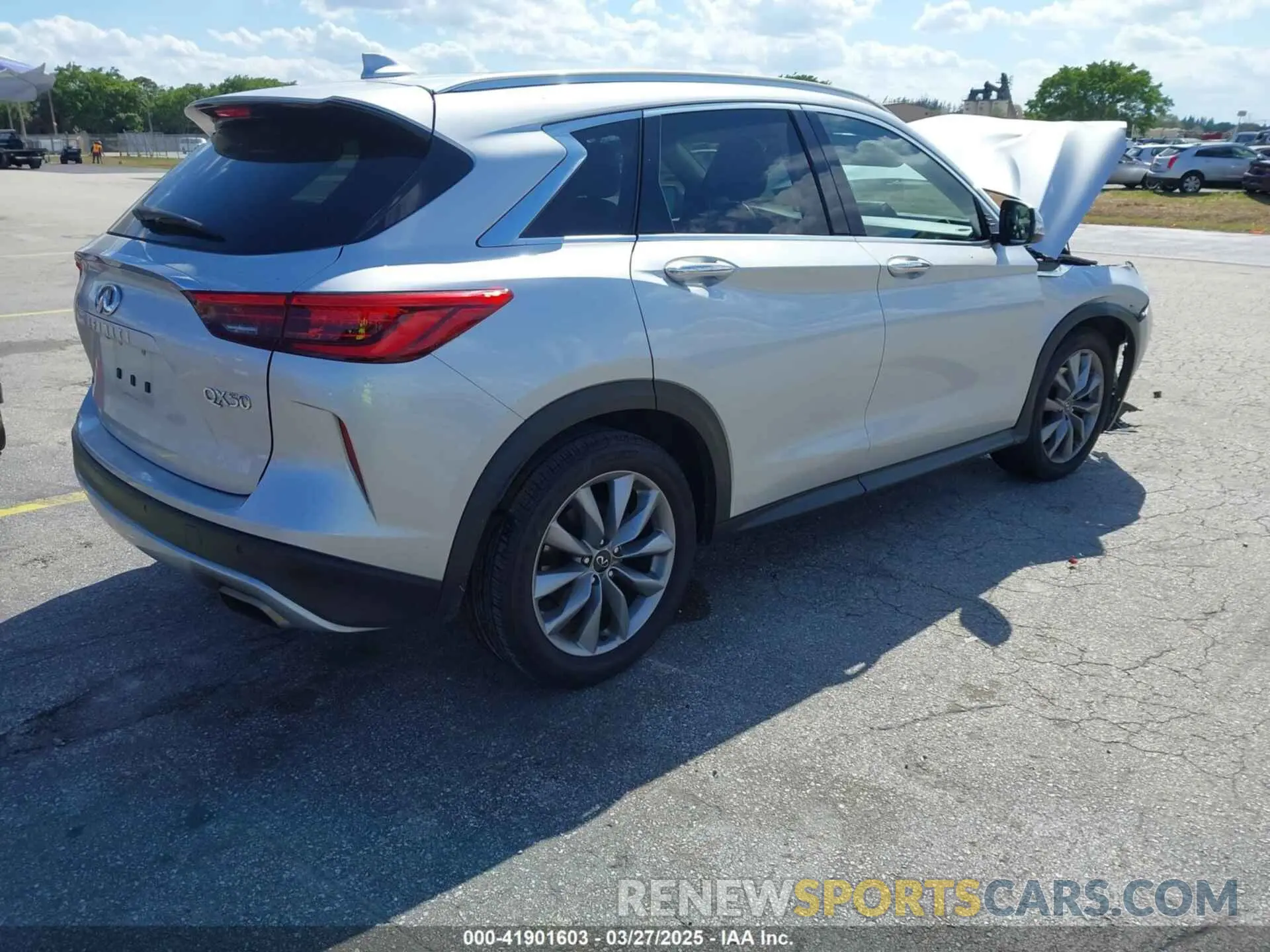4 fotografías del automóvil dañado 3PCAJ5BB7MF113464 INFINITI QX50 2021