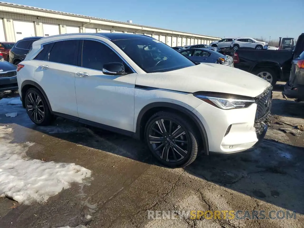 4 fotografías del automóvil dañado 3PCAJ5BB7MF117806 INFINITI QX50 2021