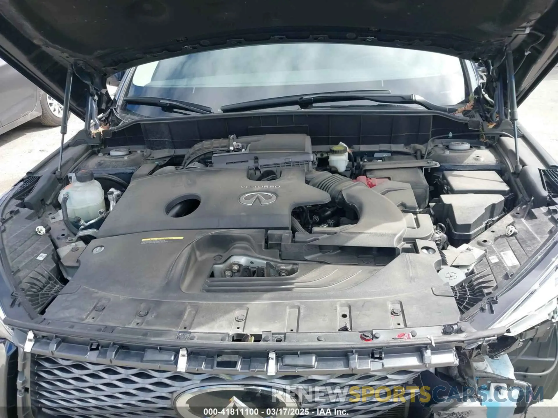 10 fotografías del automóvil dañado 3PCAJ5BB7MF123895 INFINITI QX50 2021