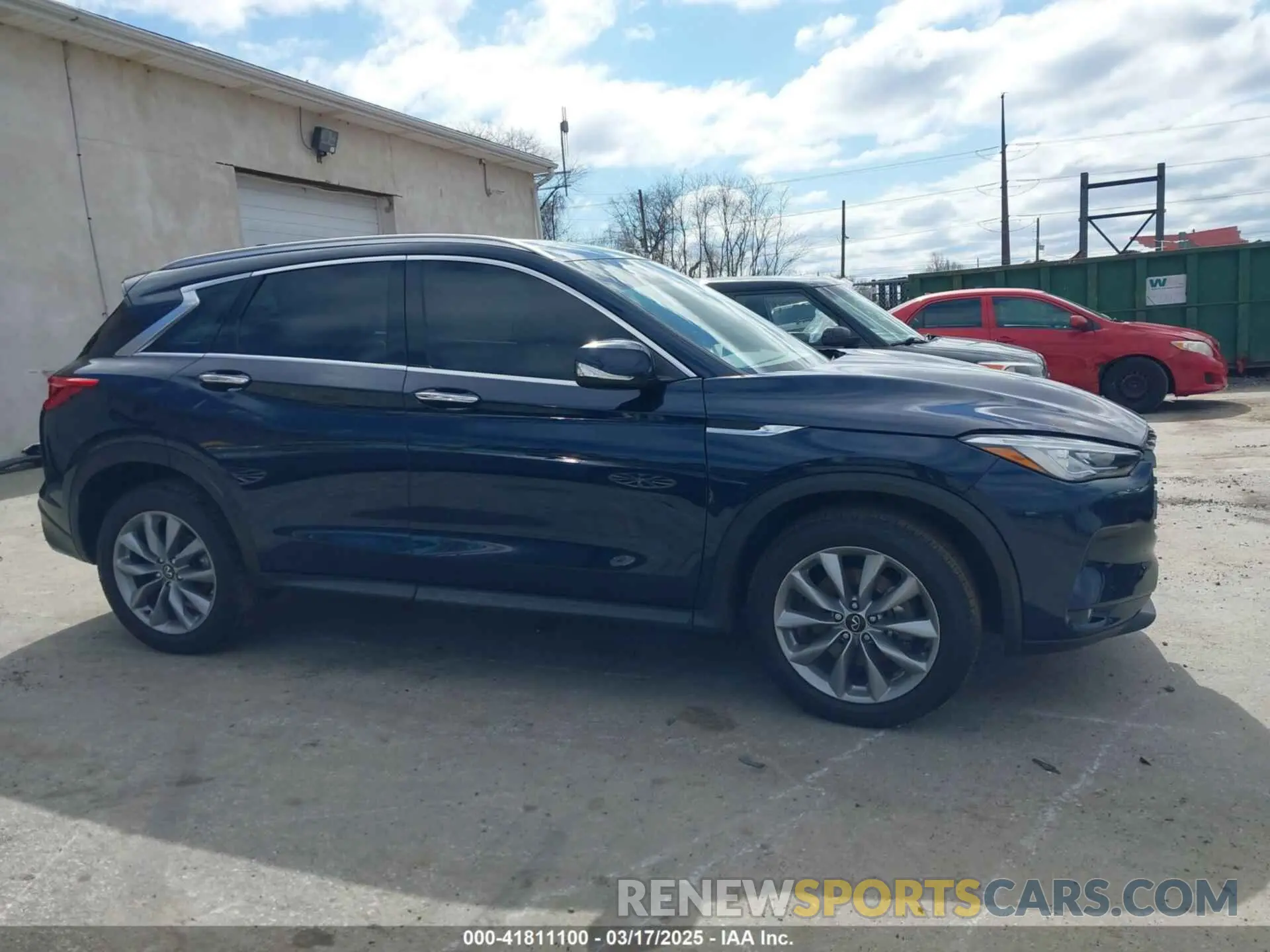 14 fotografías del automóvil dañado 3PCAJ5BB7MF123895 INFINITI QX50 2021