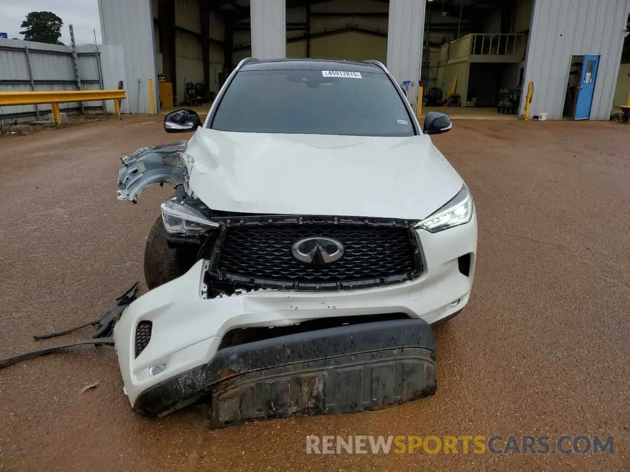 5 fotografías del automóvil dañado 3PCAJ5BB9MF112350 INFINITI QX50 2021