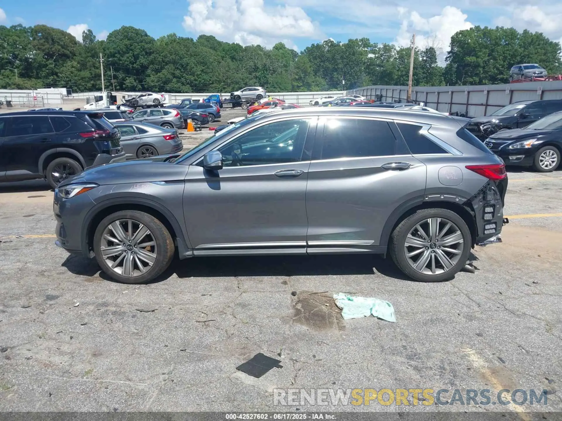 14 fotografías del automóvil dañado 3PCAJ5CA3MF115346 INFINITI QX50 2021