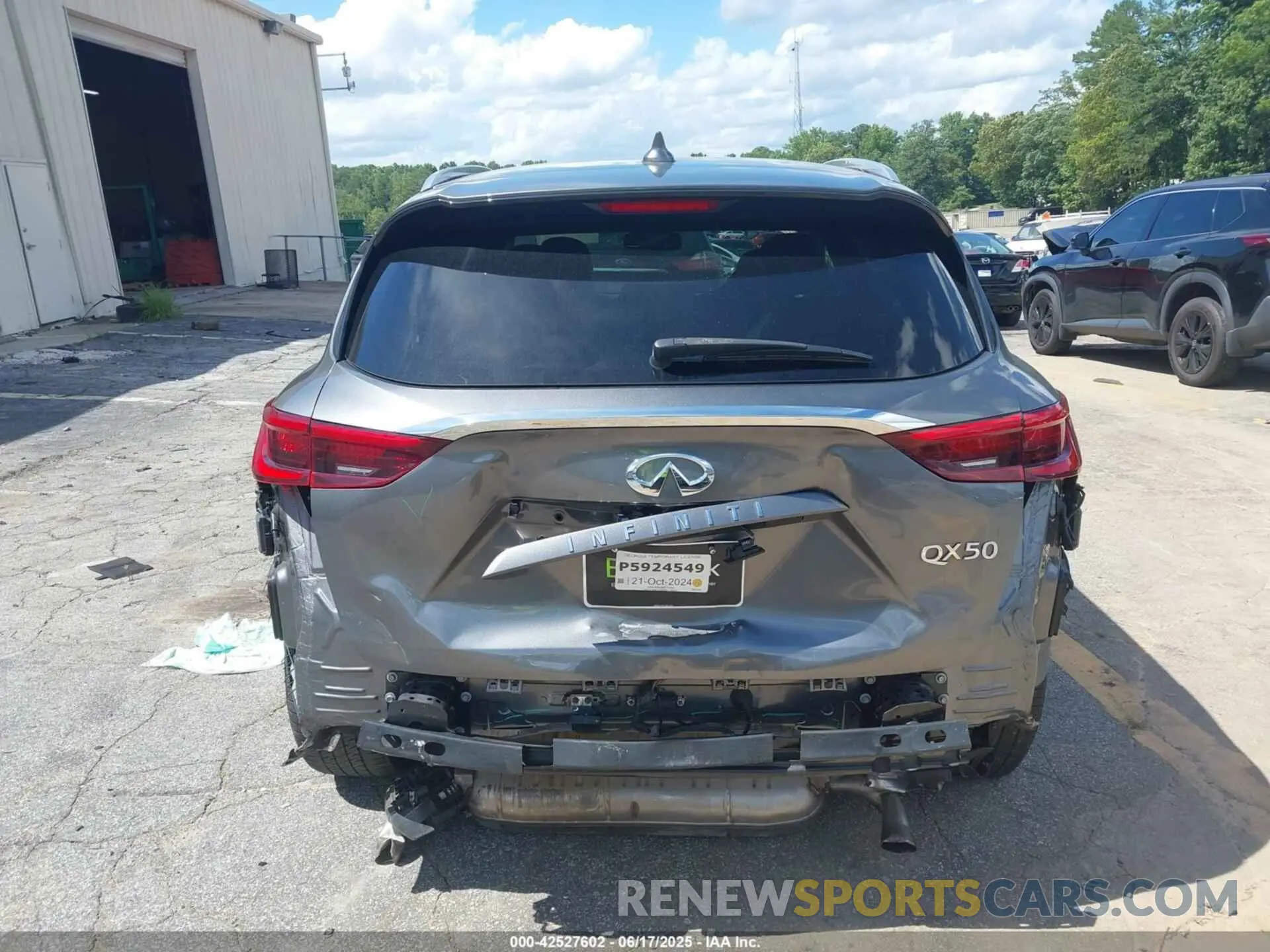 16 fotografías del automóvil dañado 3PCAJ5CA3MF115346 INFINITI QX50 2021