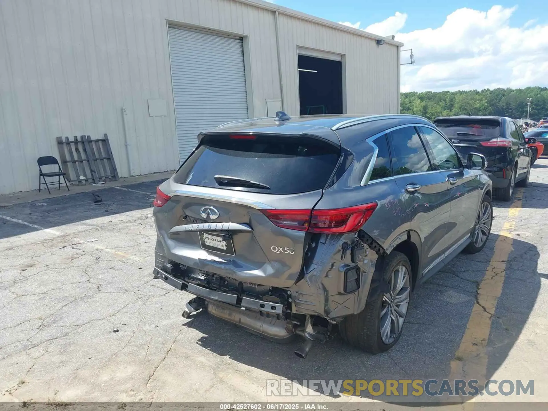4 fotografías del automóvil dañado 3PCAJ5CA3MF115346 INFINITI QX50 2021