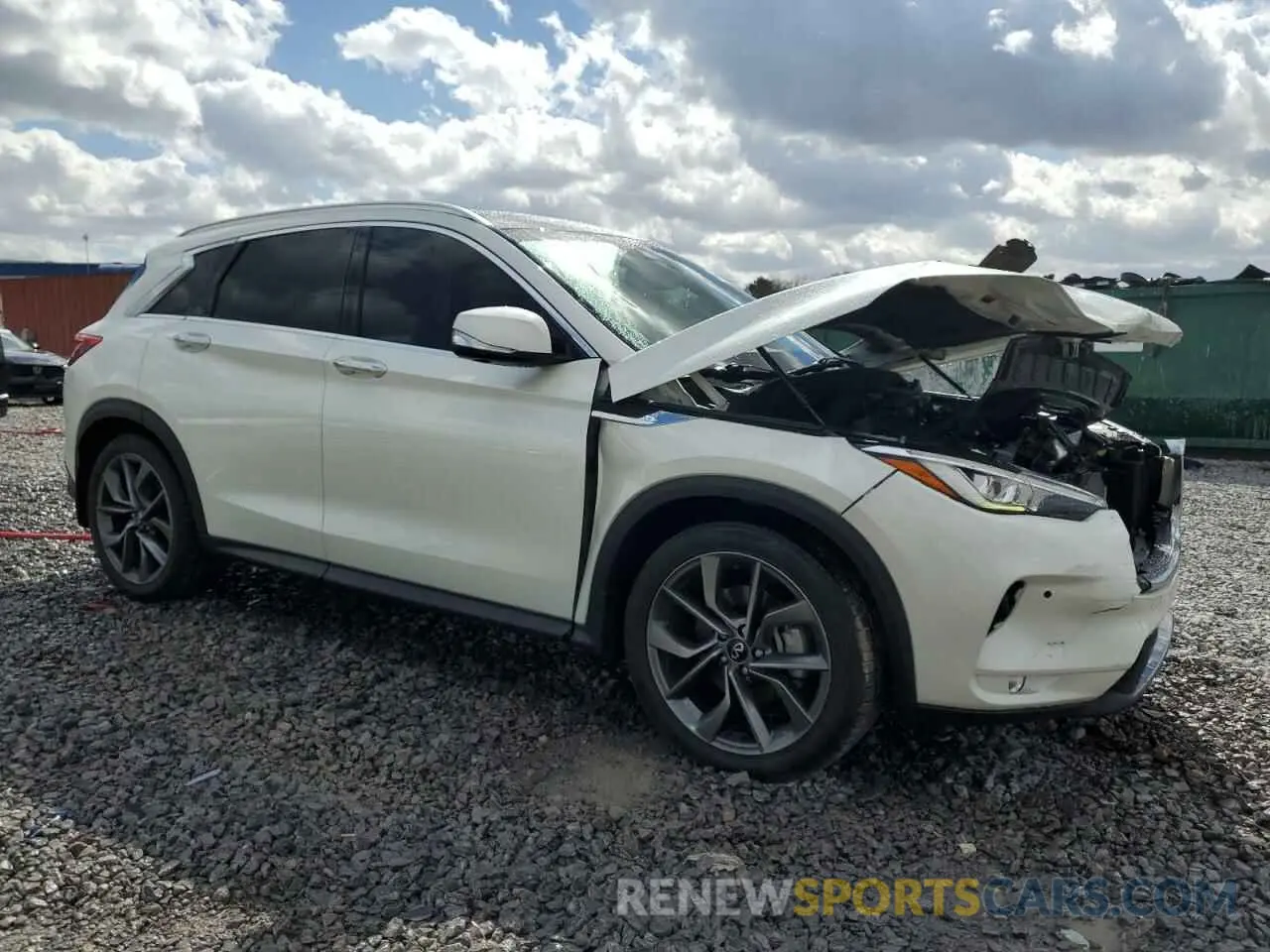 4 fotografías del automóvil dañado 3PCAJ5DAXMF115620 INFINITI QX50 2021