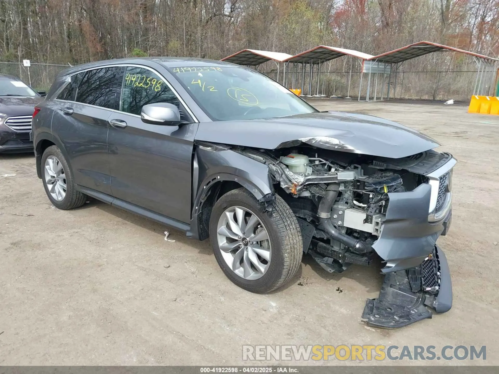 1 fotografías del automóvil dañado 3PCAJ5ABXNF115938 INFINITI QX50 2022