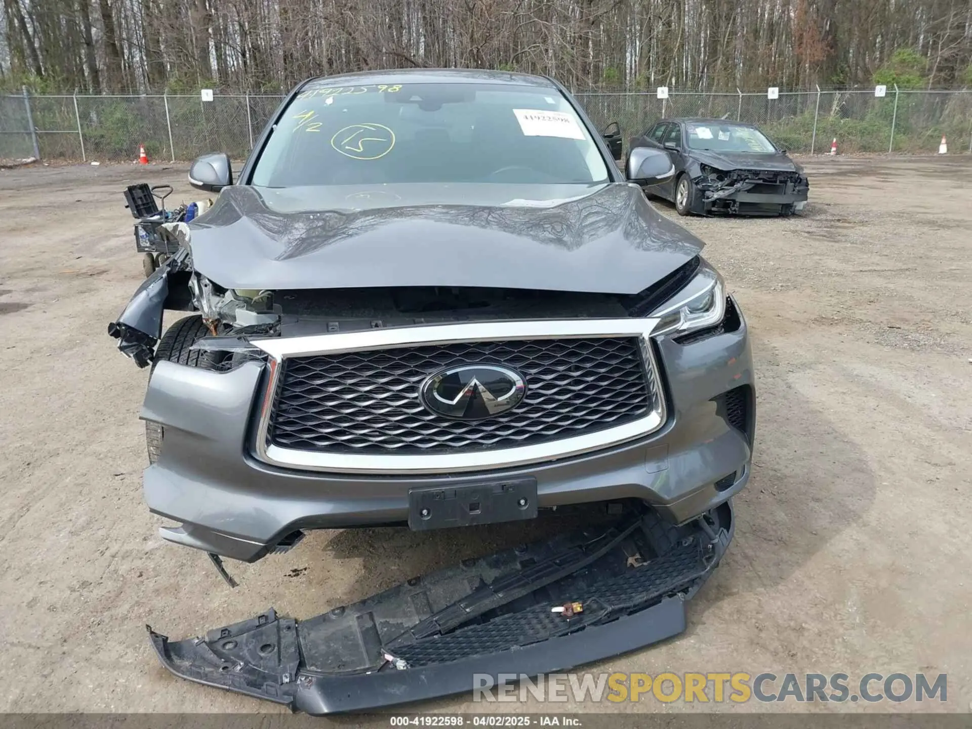 12 fotografías del automóvil dañado 3PCAJ5ABXNF115938 INFINITI QX50 2022