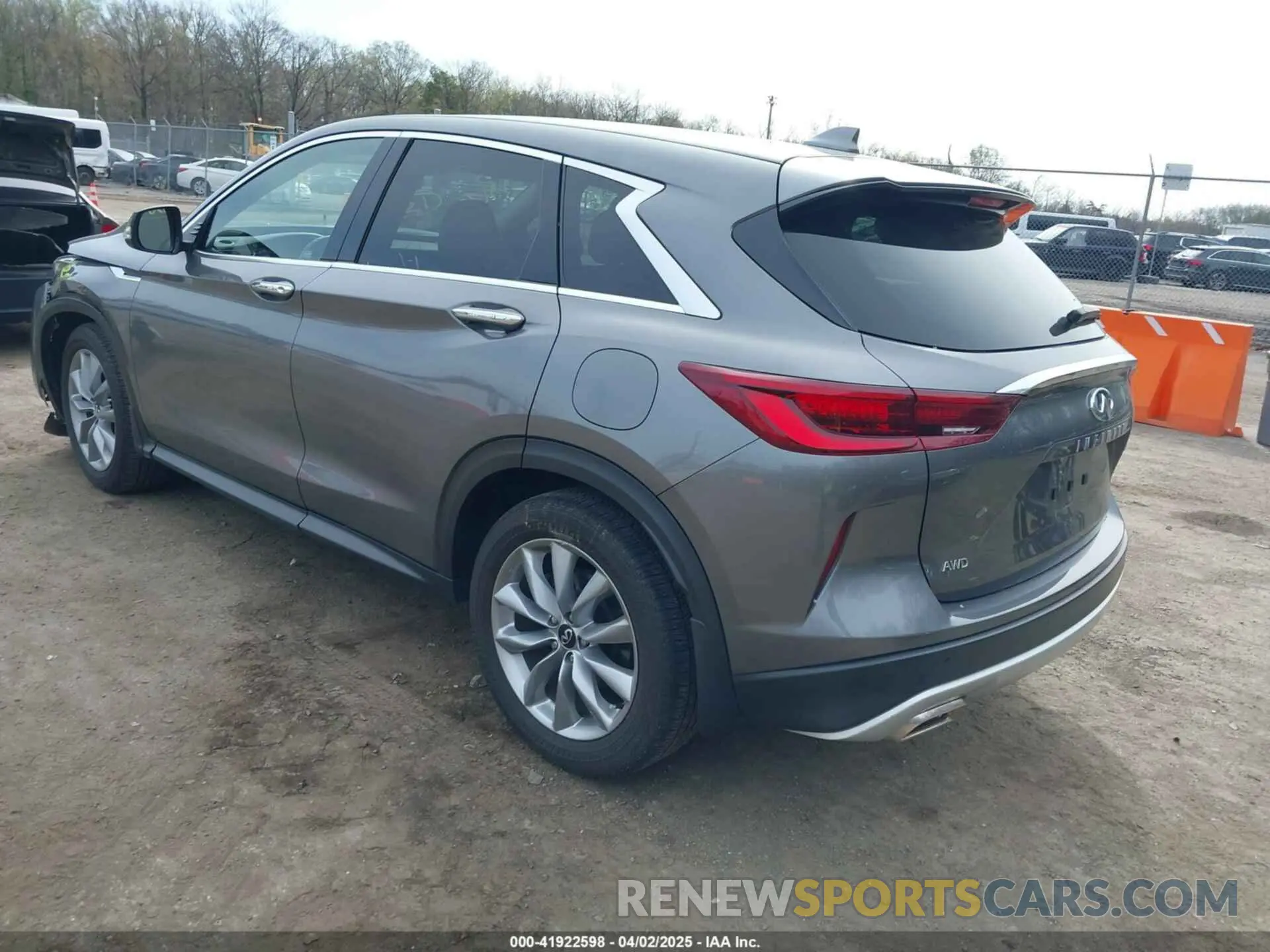 3 fotografías del automóvil dañado 3PCAJ5ABXNF115938 INFINITI QX50 2022